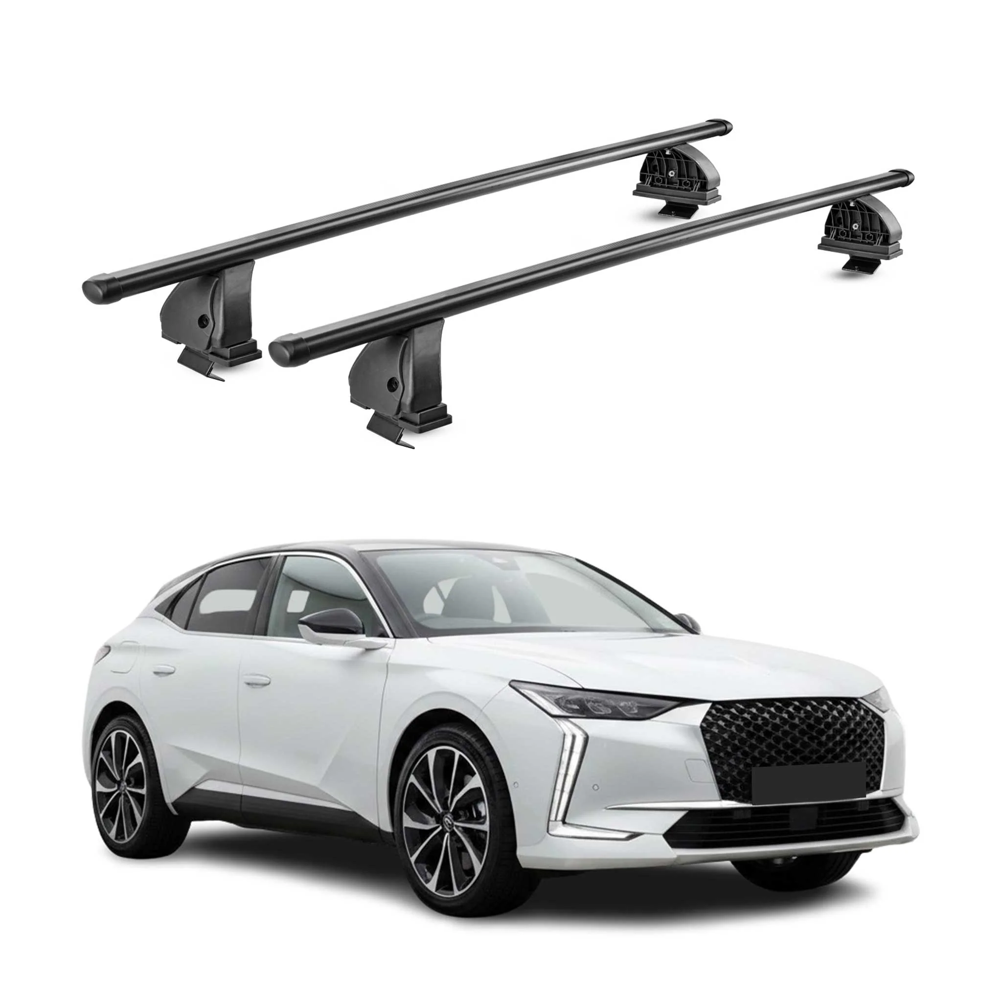 Stahl Dachträger Querträger für DS 4 2021-2026 TÜV Abschließbar 75 kg 2x Schwarz