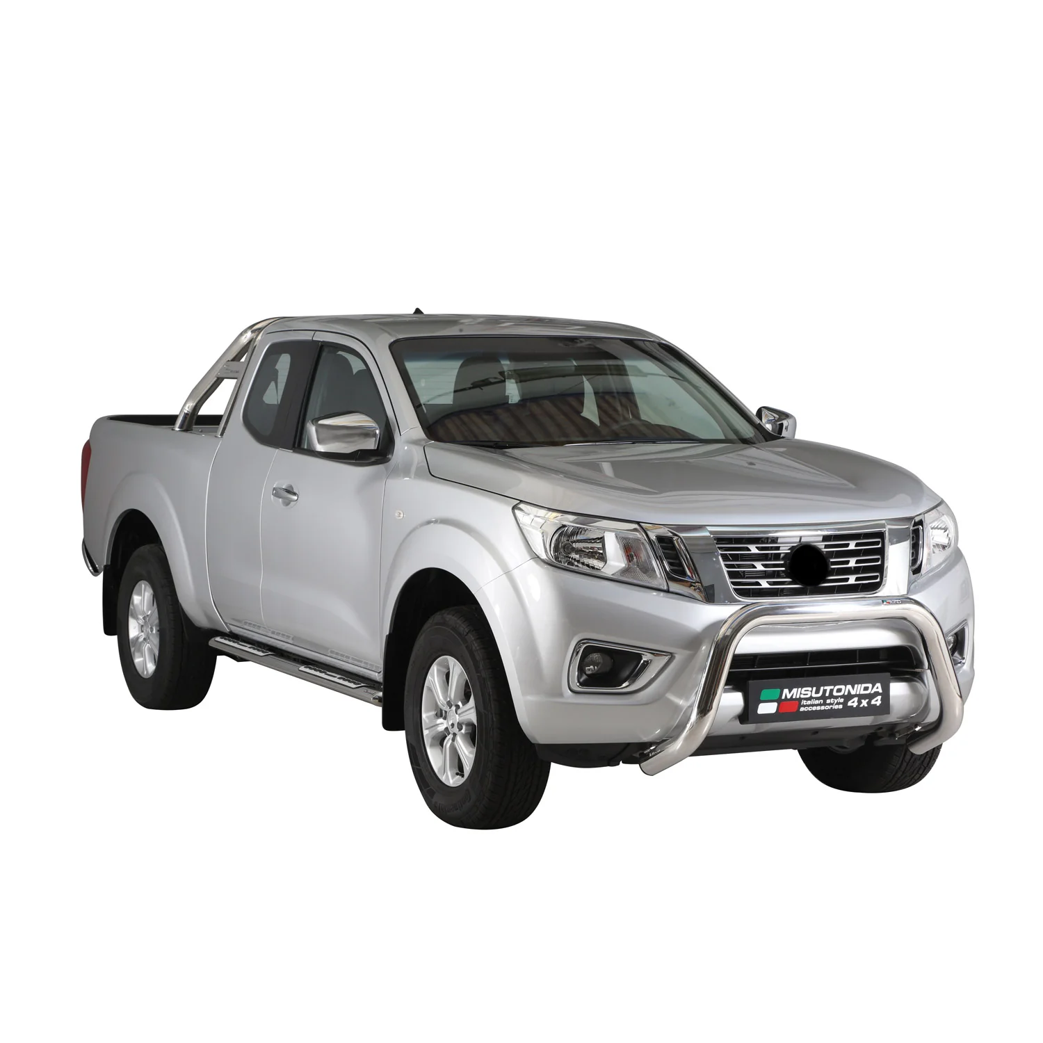 Stahl Schwellerrohre Trittbretter für Nissan NP300 Navara King Cab 2015-2023