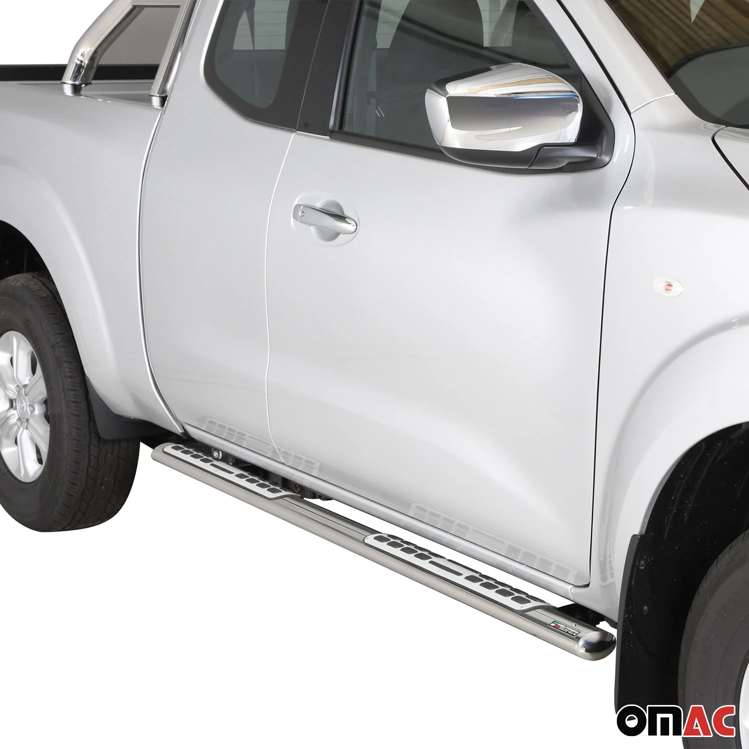 Stahl Schwellerrohre Trittbretter für Nissan NP300 Navara King Cab 2015-2023 - Image 2