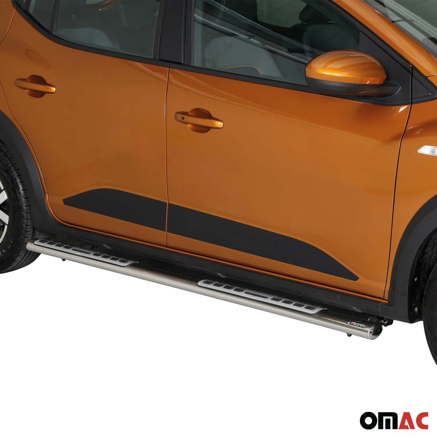 Stahl Seitenschweller Schwellerrohre für Dacia Sandero Stepway 2021-2026 Grau - Image 2
