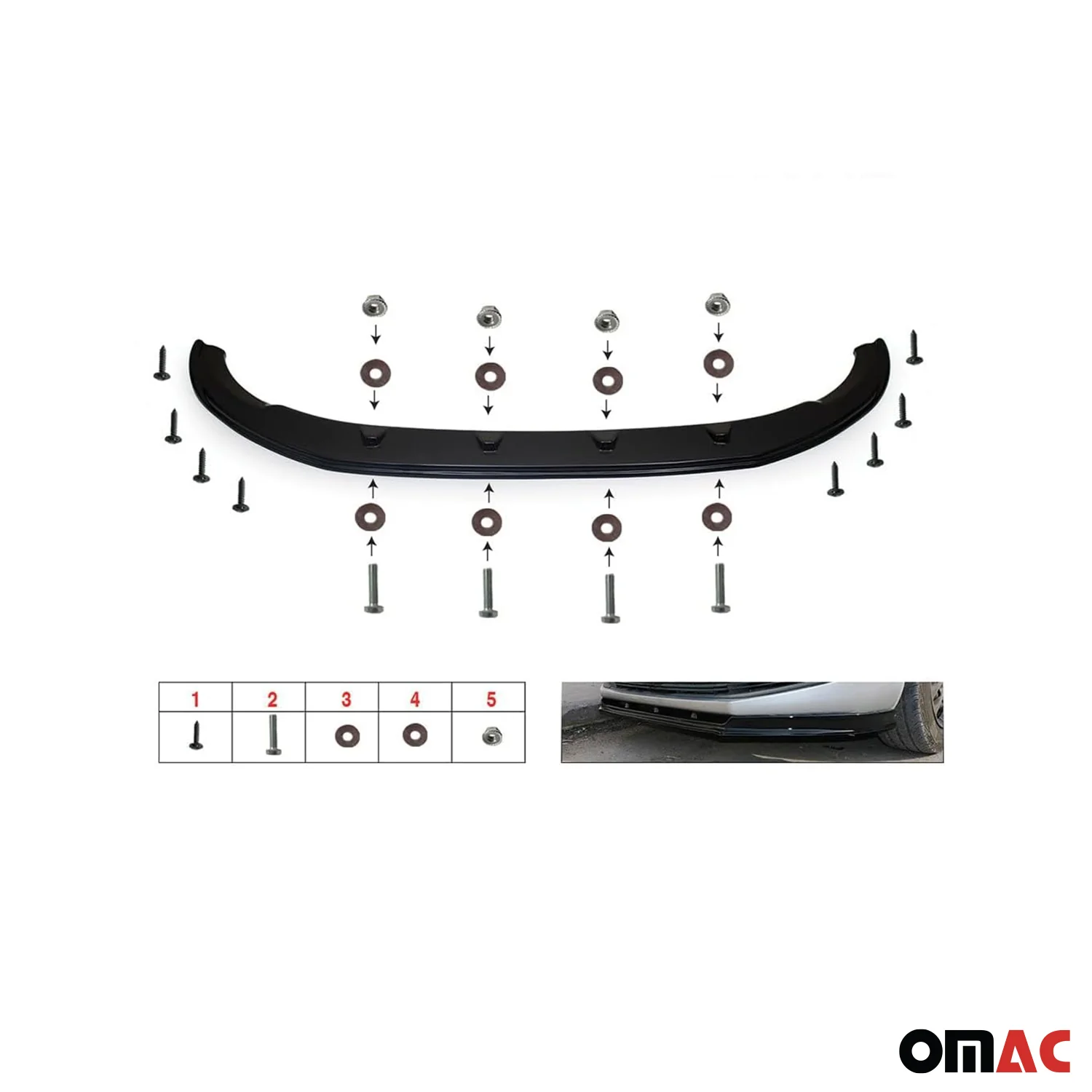 Frontspoiler Lippe Stoßstange Splitter für Nissan Qashqai J11 2014-2017 ABS 1tlg - Image 6