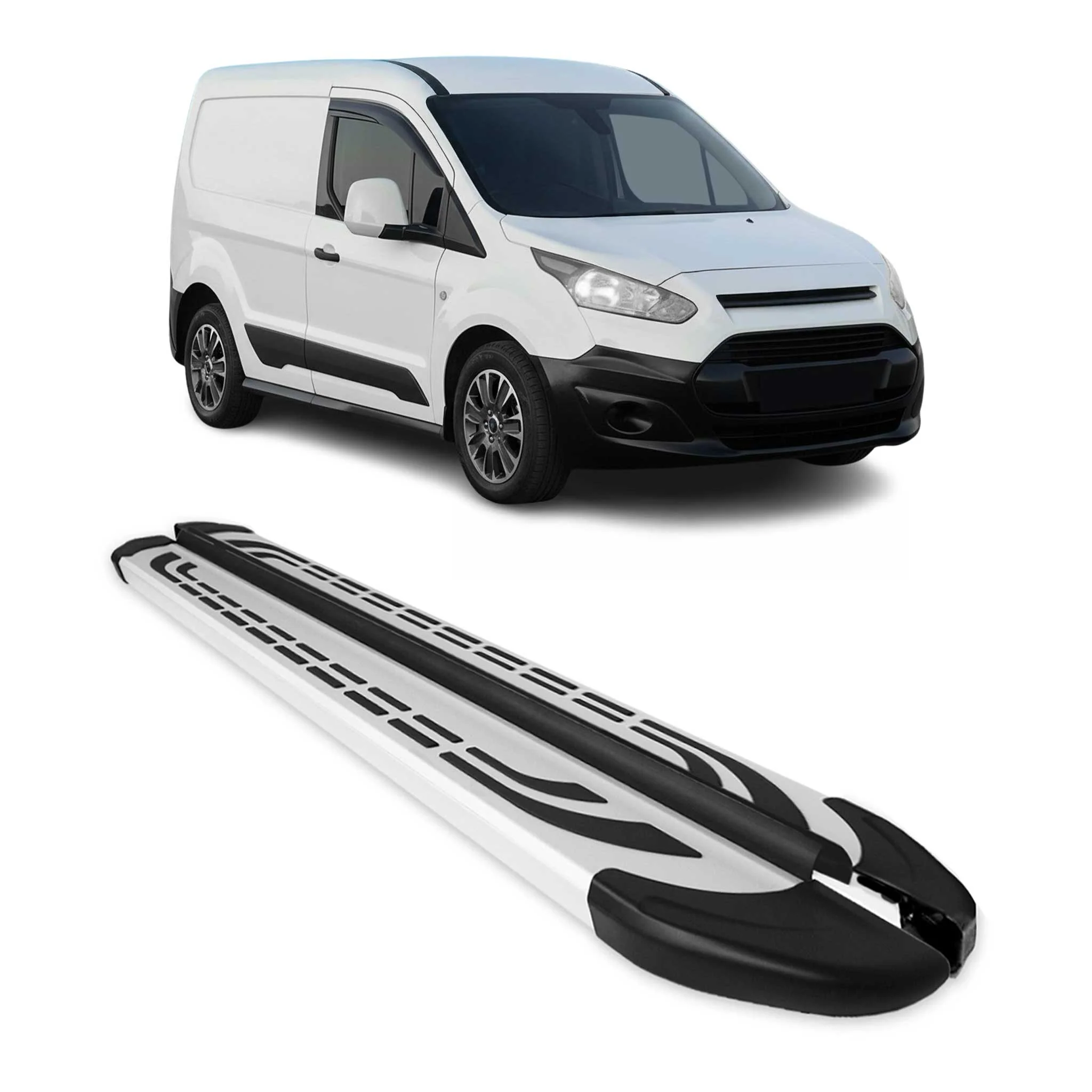 Trittbretter Schweller Seitenbretter für Ford Connect Kurzer RS 2014-2021 Alu