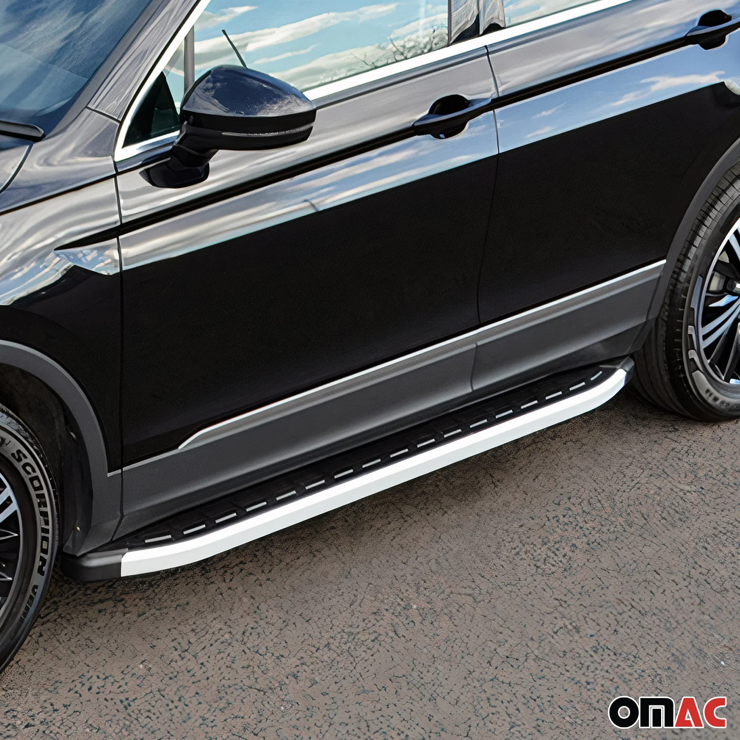 Schweller Seitenbretter Trittbretter für Chevrolet Trax 2012-2024 Alu Schwarz - Image 9