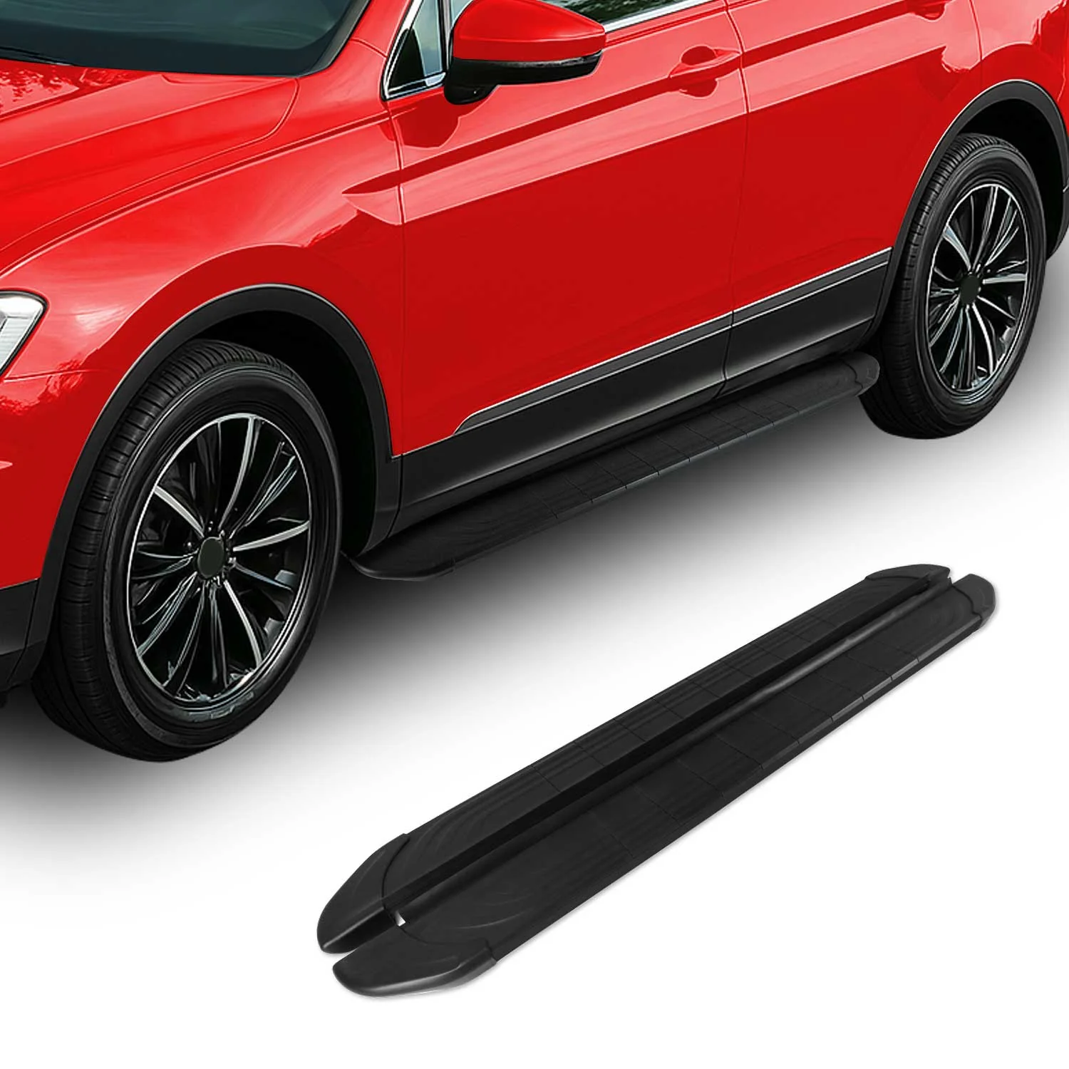 Trittbretter Seitenbretter für Opel Combo L1 Kurzer 2012-2019 2X Alu Schwarz - Image 2
