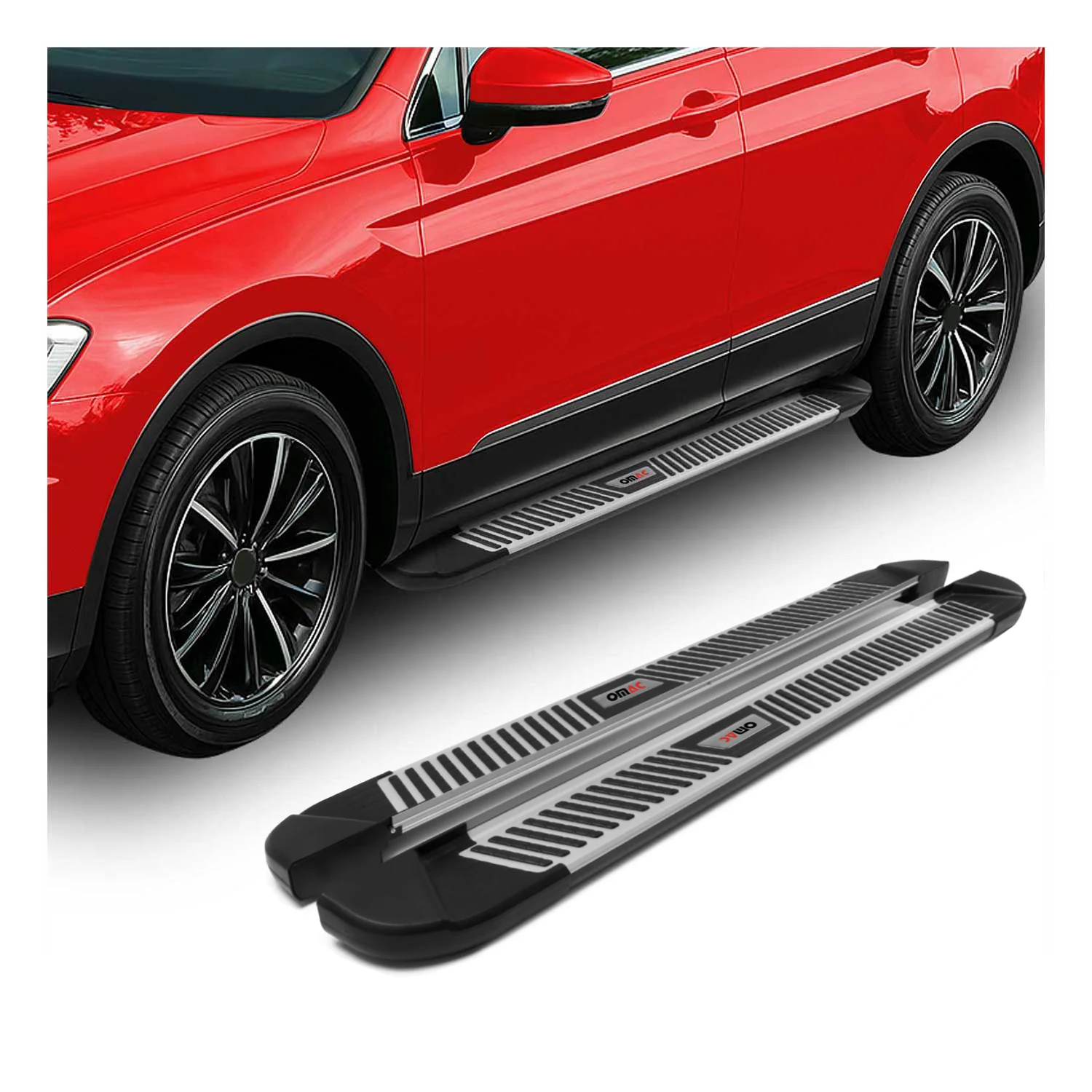 Trittbretter Seitenbretter für VW Transporter T5 2003-2015 L1 Kurzer Alu Schwarz - Image 2