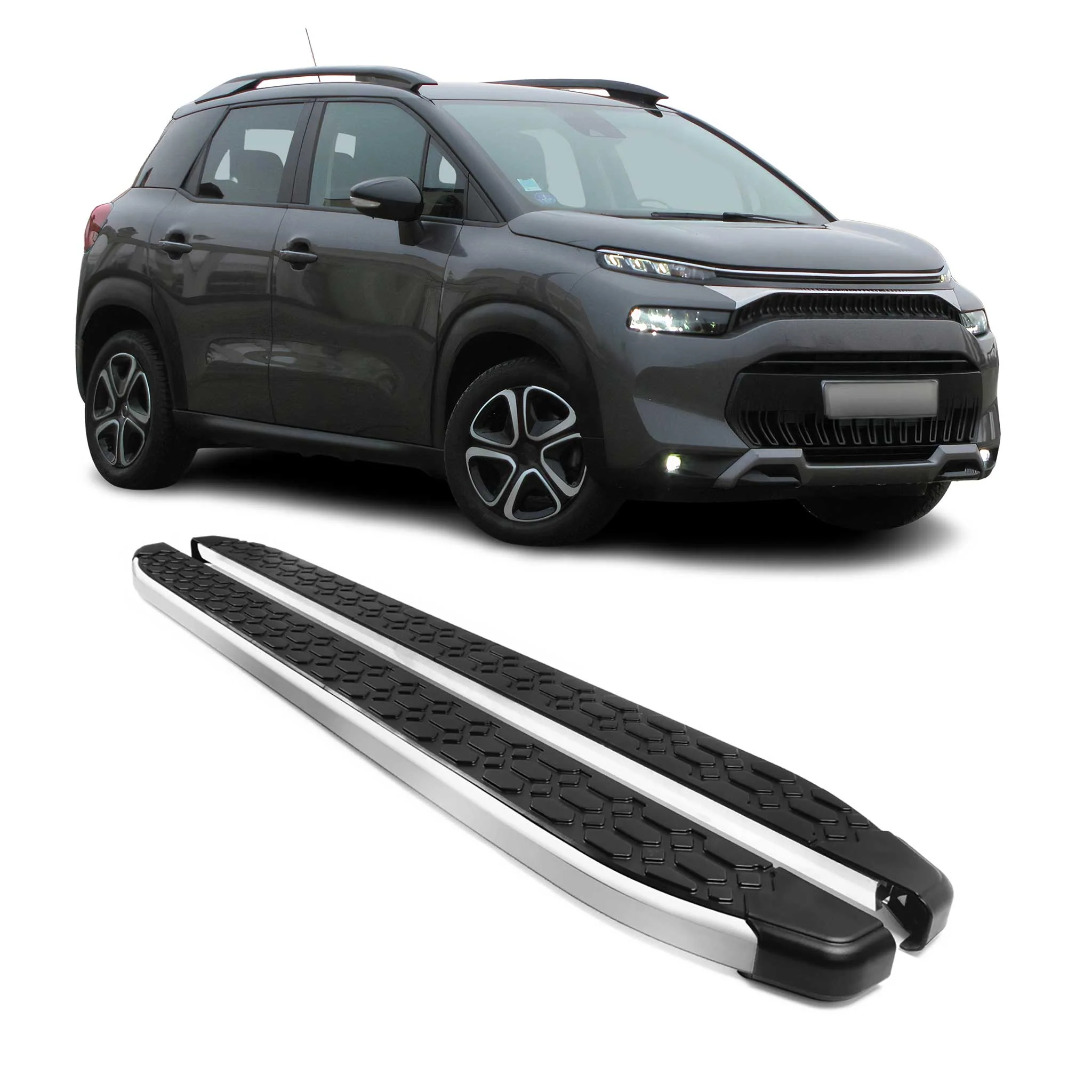 Trittbretter Seitenschweller für Citroen C3 Aircross 2017-24 C4 Cactus 2014-2020