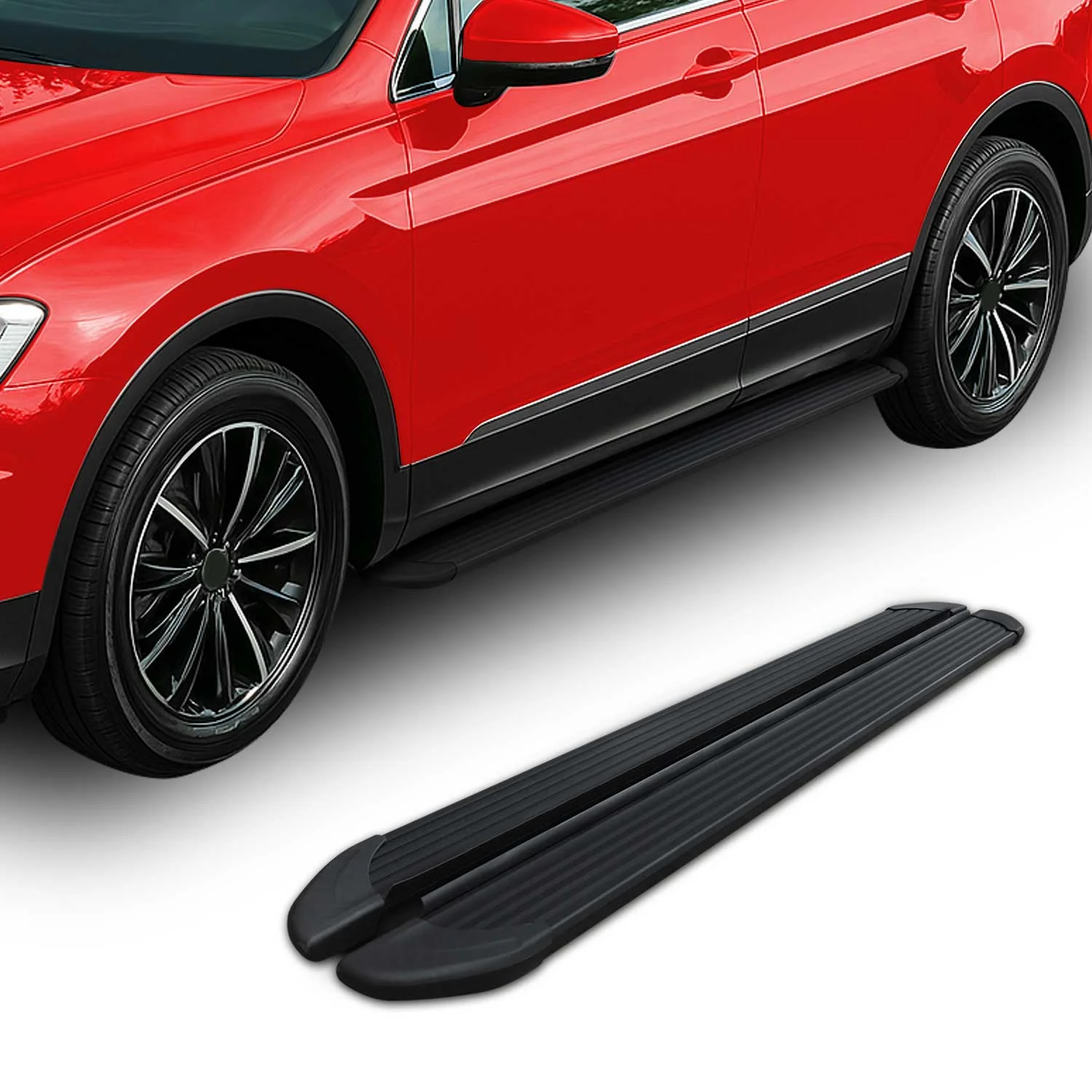 Seitenschweller Trittbretter Schweller für Fiat Scudo 2007-2016 L2 Alu Schwarz - Image 2