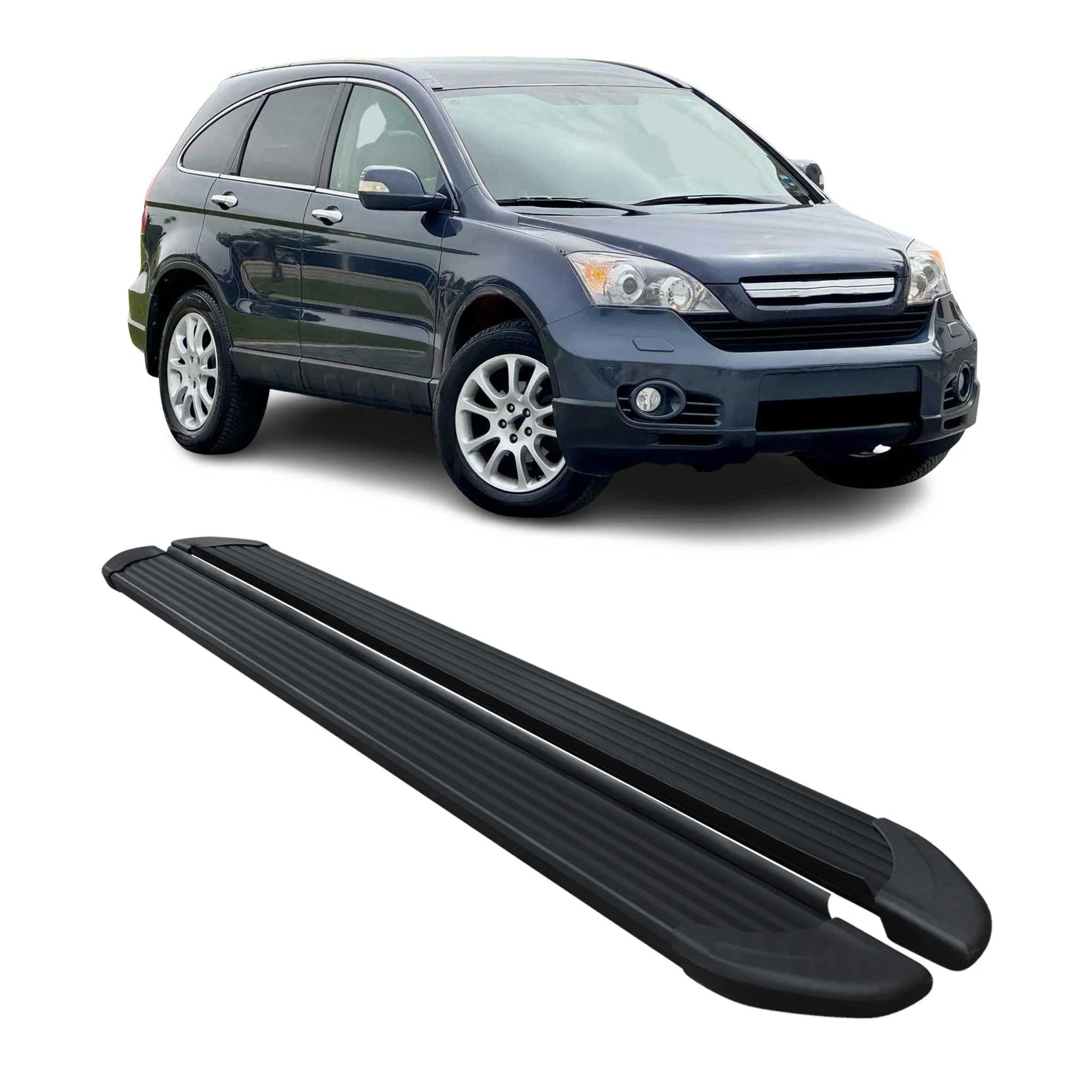 Seitenschweller Trittbretter Schweller für Honda CR-V 2007-2012 Alu Schwarz