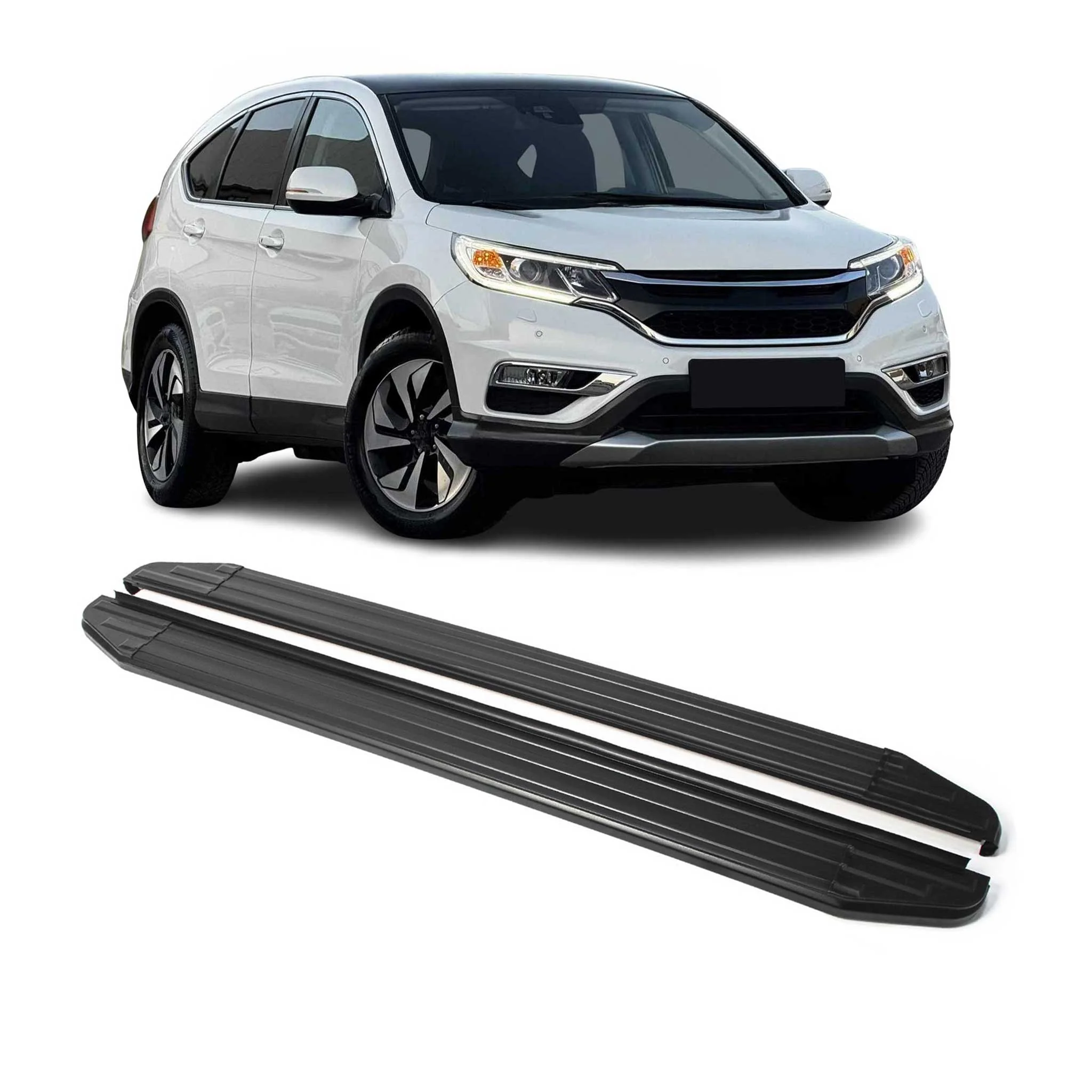 Trittbretter Seitenschweller für Honda CR-V 2012-2016 Alu Schwarz ABE