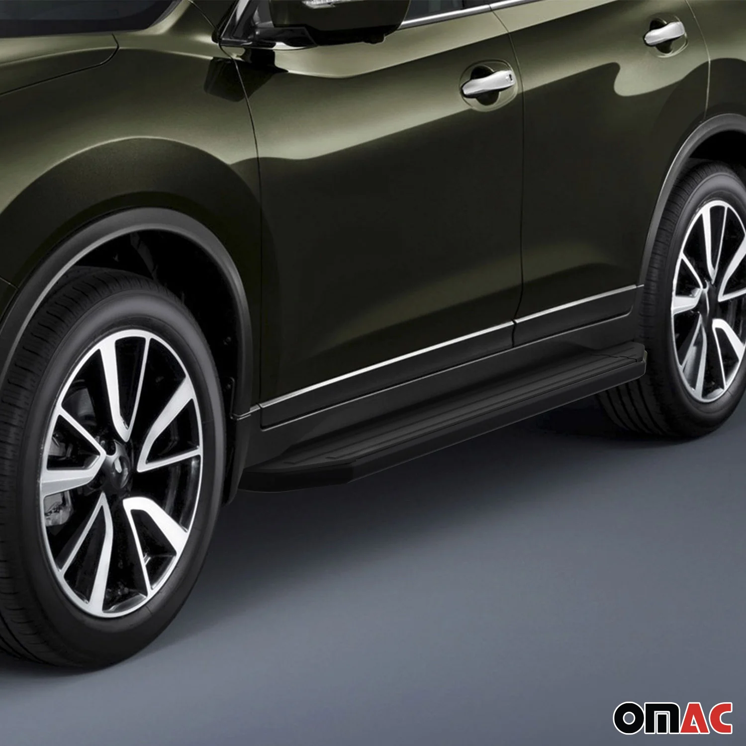 Trittbretter Seitenschweller für Nissan Qashqai 2013-2018 Alu Schwarz ABE - Image 3