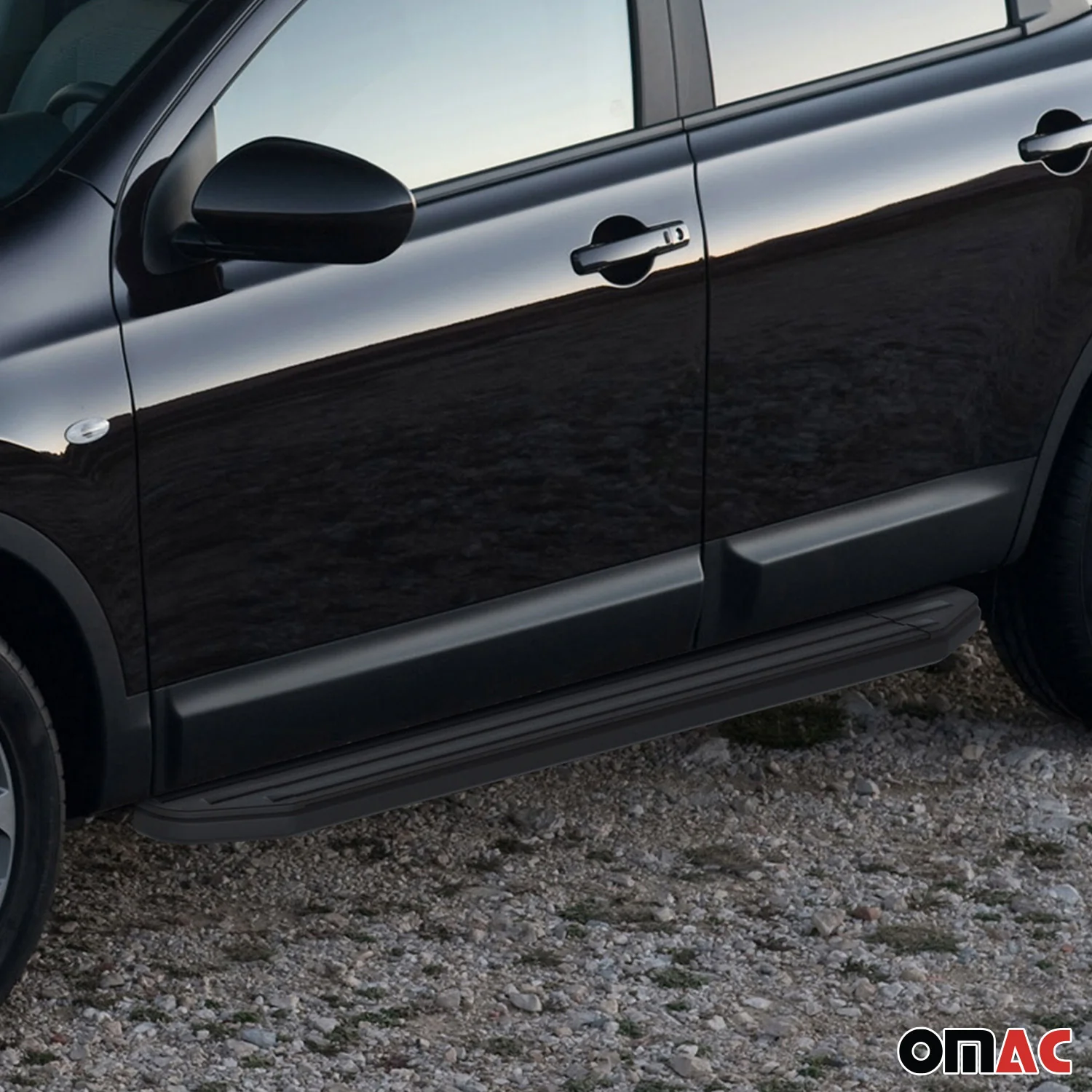 Trittbretter Seitenschweller für Nissan Qashqai 2013-2018 Alu Schwarz ABE - Image 6