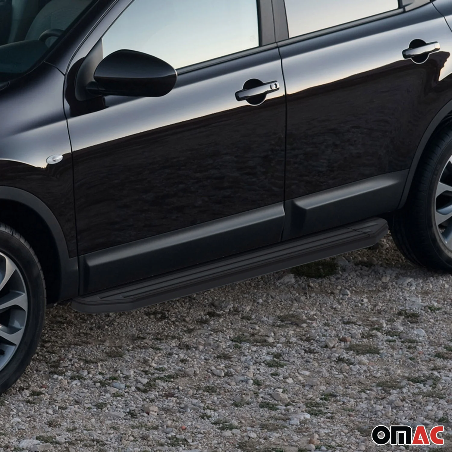Trittbretter Seitenschweller für Nissan X-Trail 2015-2018 ABE Schwarz Alu - Image 3