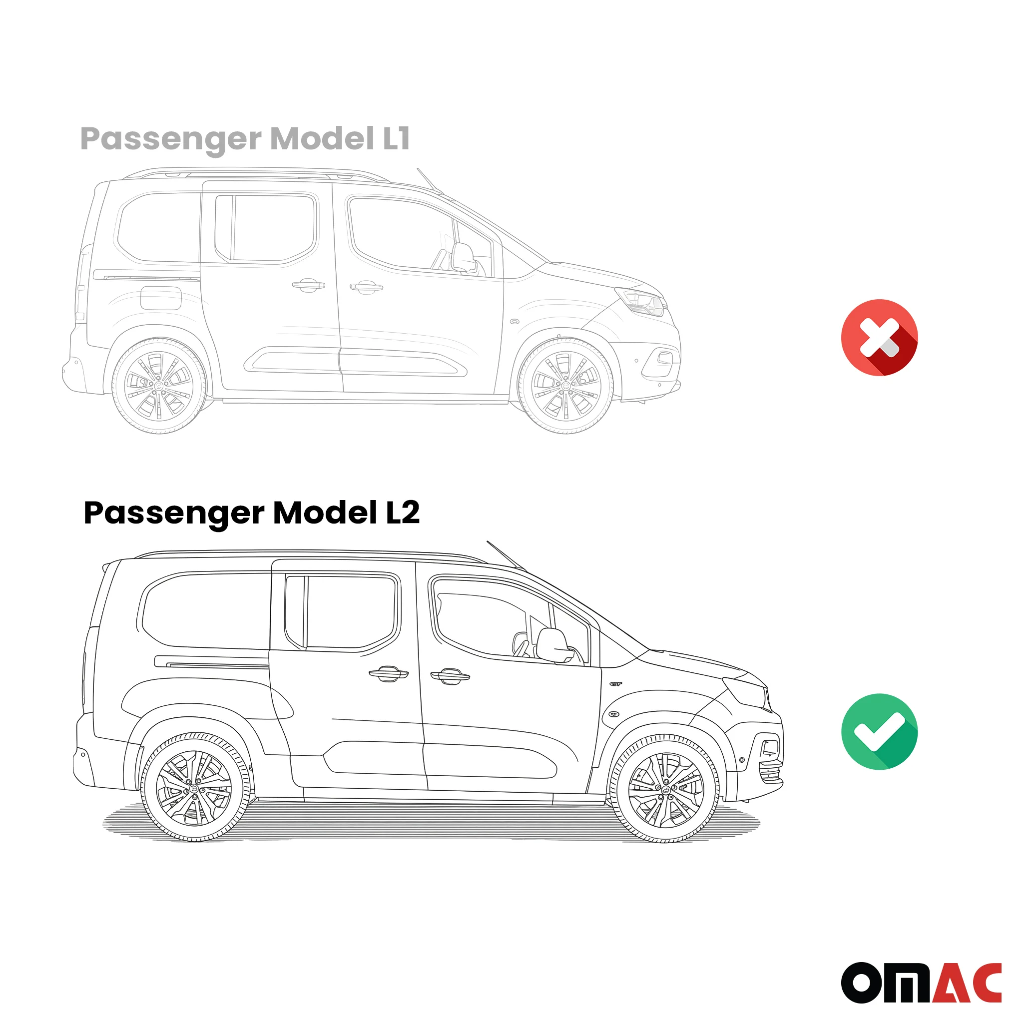 Trittbretter Seitenschweller für Peugeot Rifter 2018-2026 Kombi L2 Alu Silber 2x - Image 4