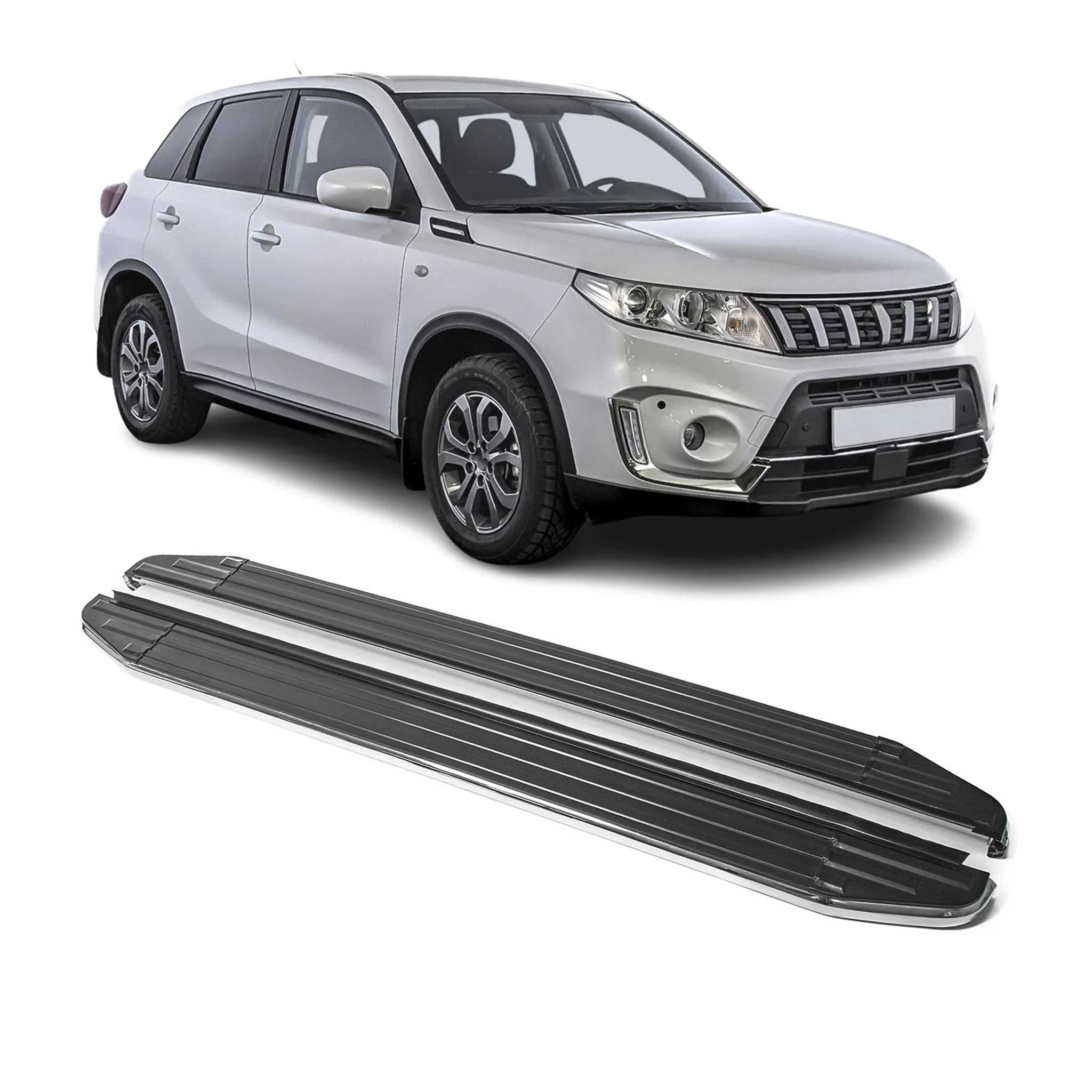 Trittbretter Seitenschweller für Suzuki Vitara 2015-2024 ABE Alu