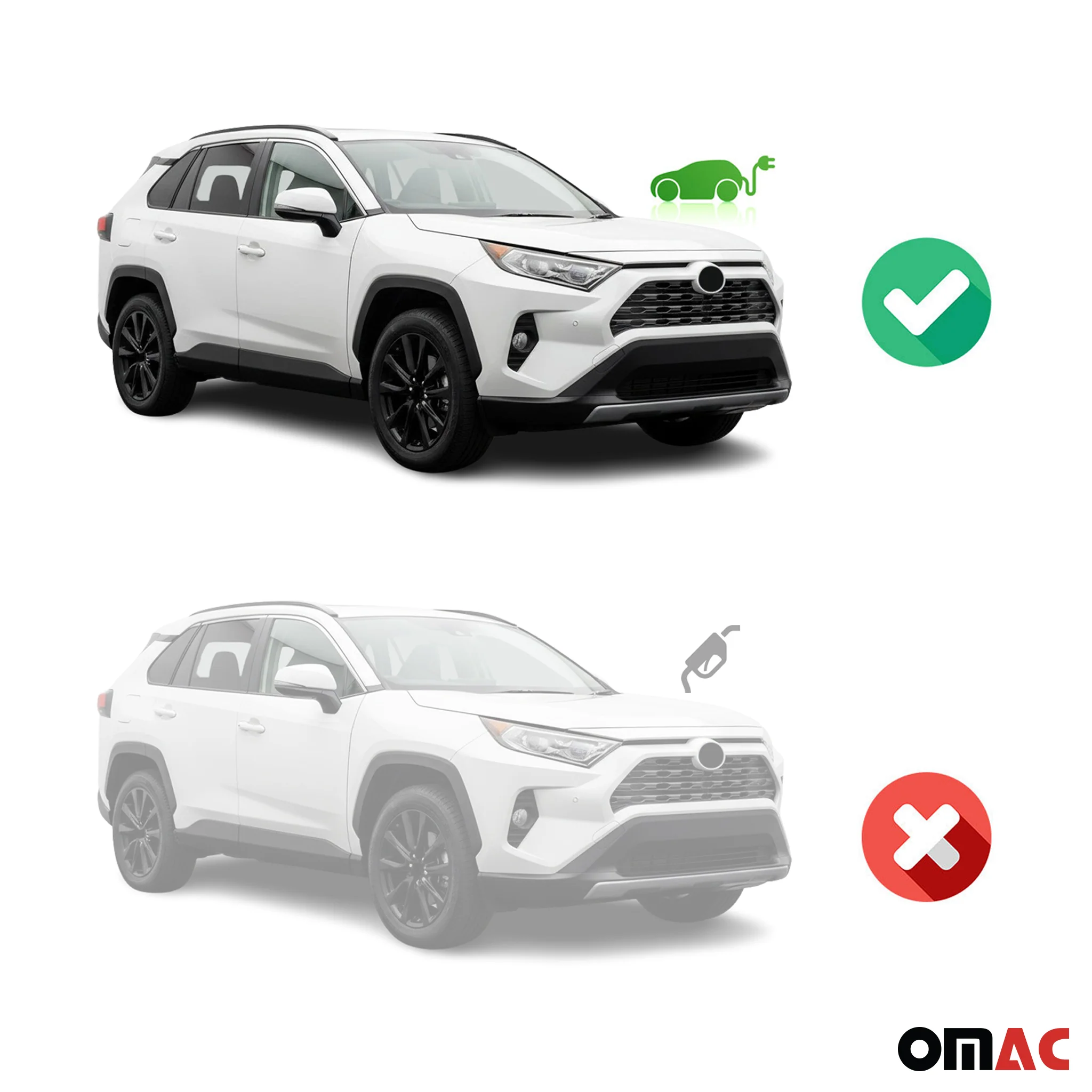Trittbretter Seitenschweller für Toyota RAV4 Hybrid 2019-2025 Schwarz 2 tlg - Image 3