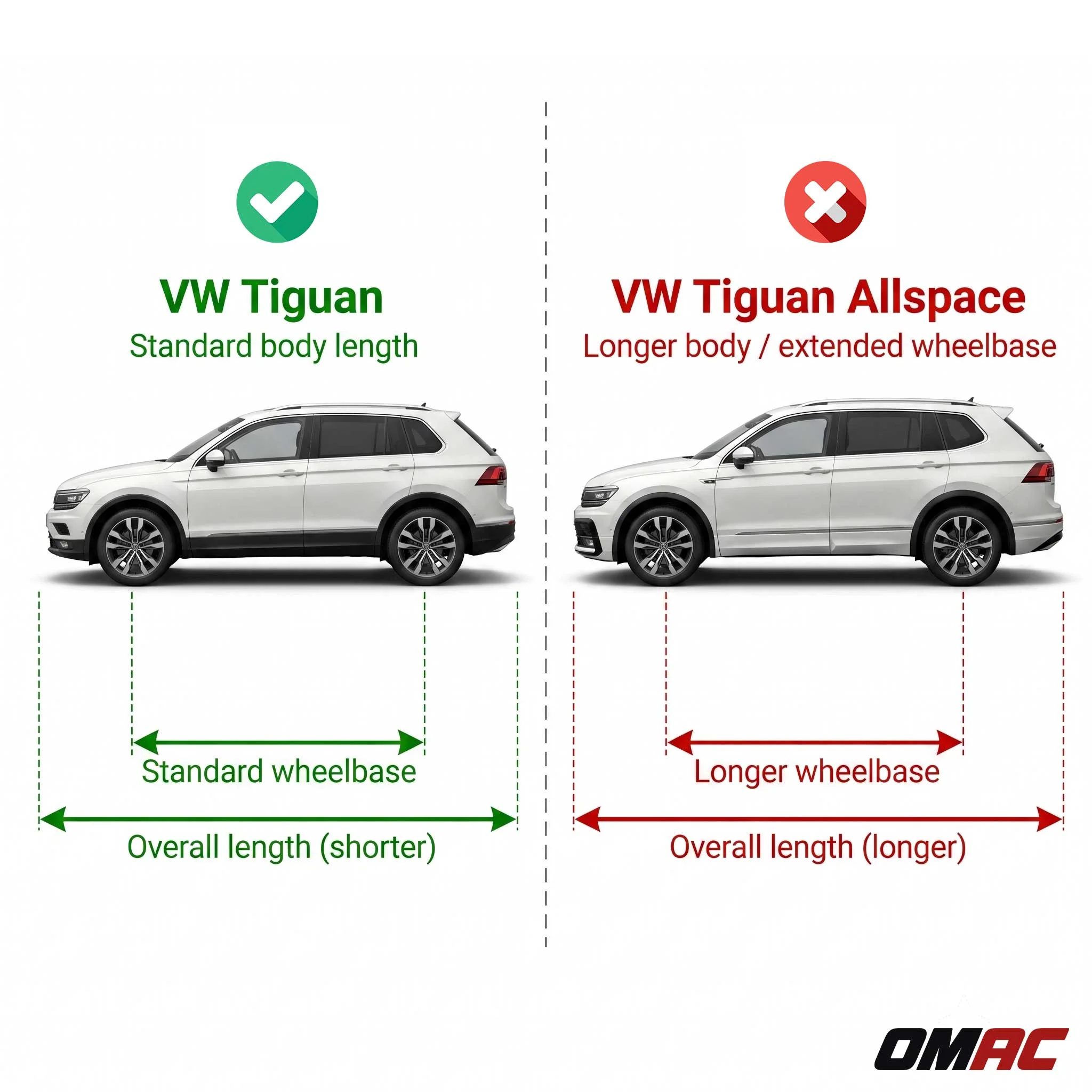Trittbretter Seitenschweller für VW Tiguan II 2016-2023 Aluminium Schwarz Silber - Image 3