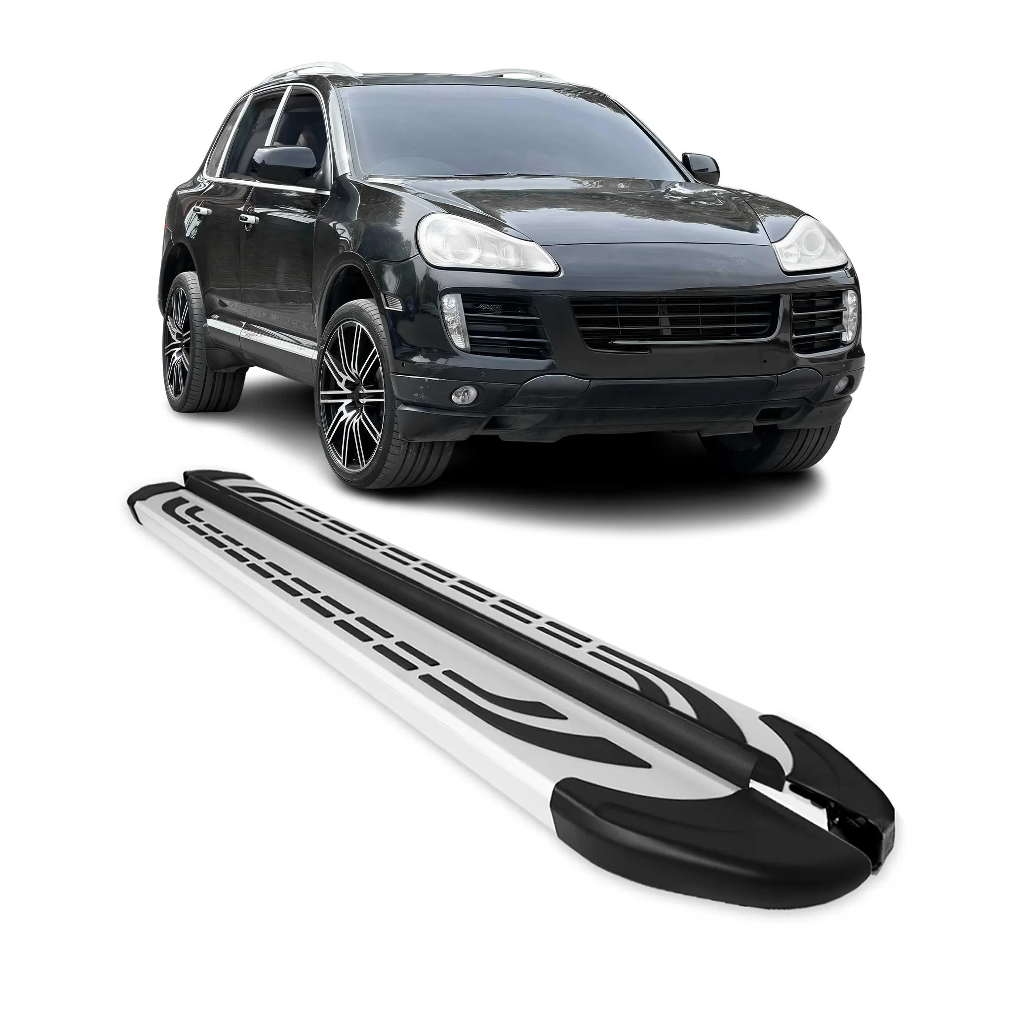 Trittbretter Seitenschweller Seitenbretter für Porsche Cayenne 2002-2010 Alu