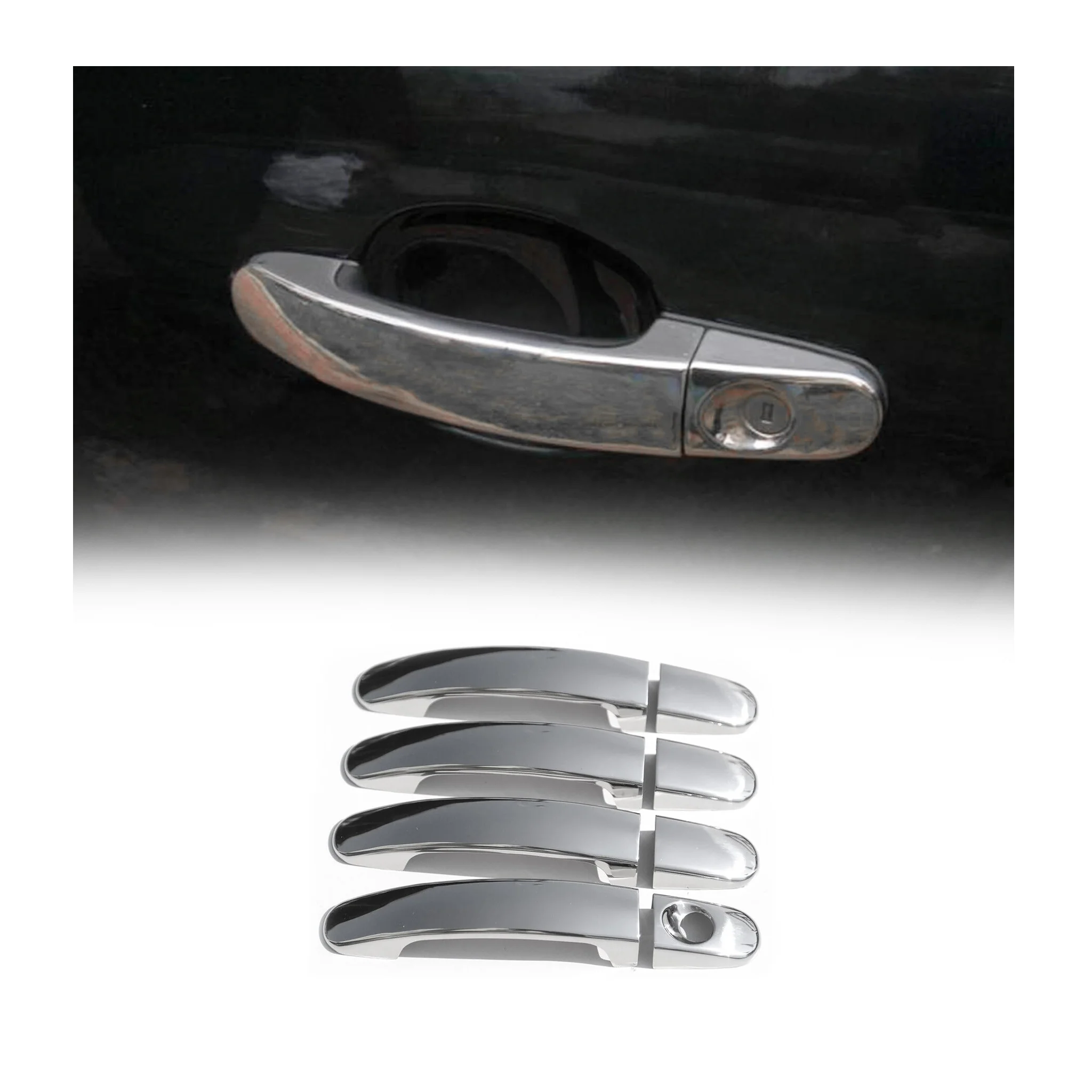 Chrom Türgriff Blende für Ford Grand C-Max 2010-2019 4Tür Edelstahl 8tlg