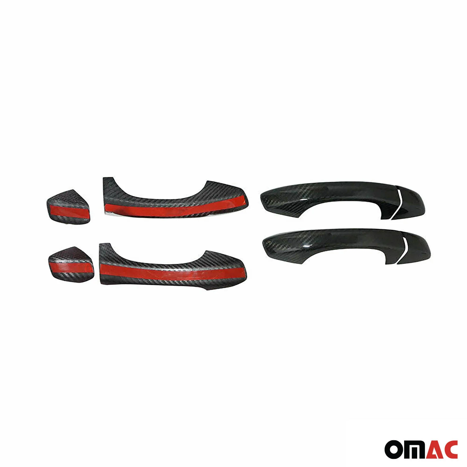 Türgriff Blende Türgriffkappen für Seat Ibiza 17-26 Leon 12-26 4Tür Carbon - Image 5