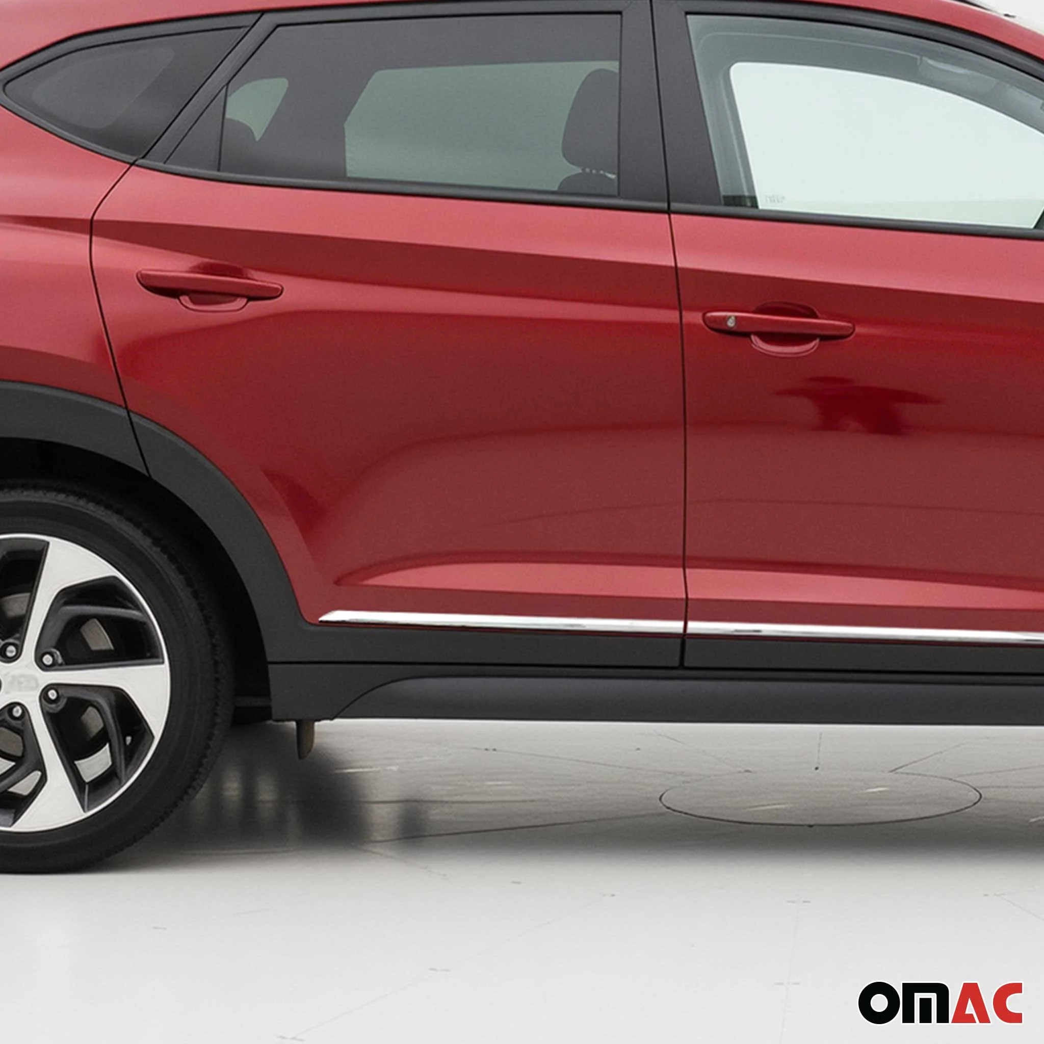 Seitentürleiste Türleisten Türschutzleiste für Hyundai Tucson 2015-2024 Chrom 4x - Image 3