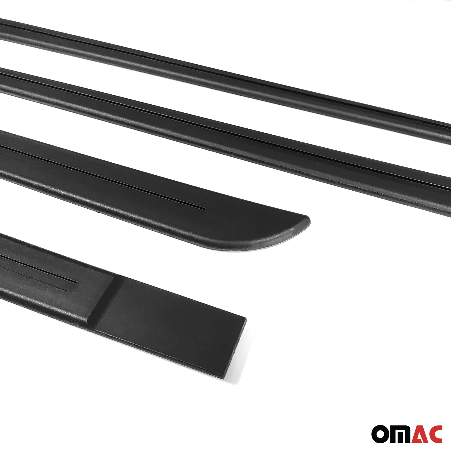 Seitentürleiste Türleisten Türschutzleisten für Fiat Linea ABS Matt Schwarz 4x - Image 12