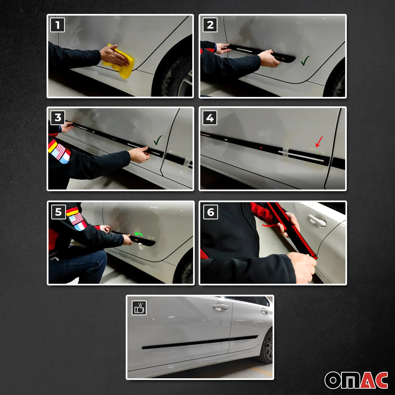 Seitentürleiste Türleisten Türschutzleisten für Nissan Micra ABS Chrom Matt - Image 5