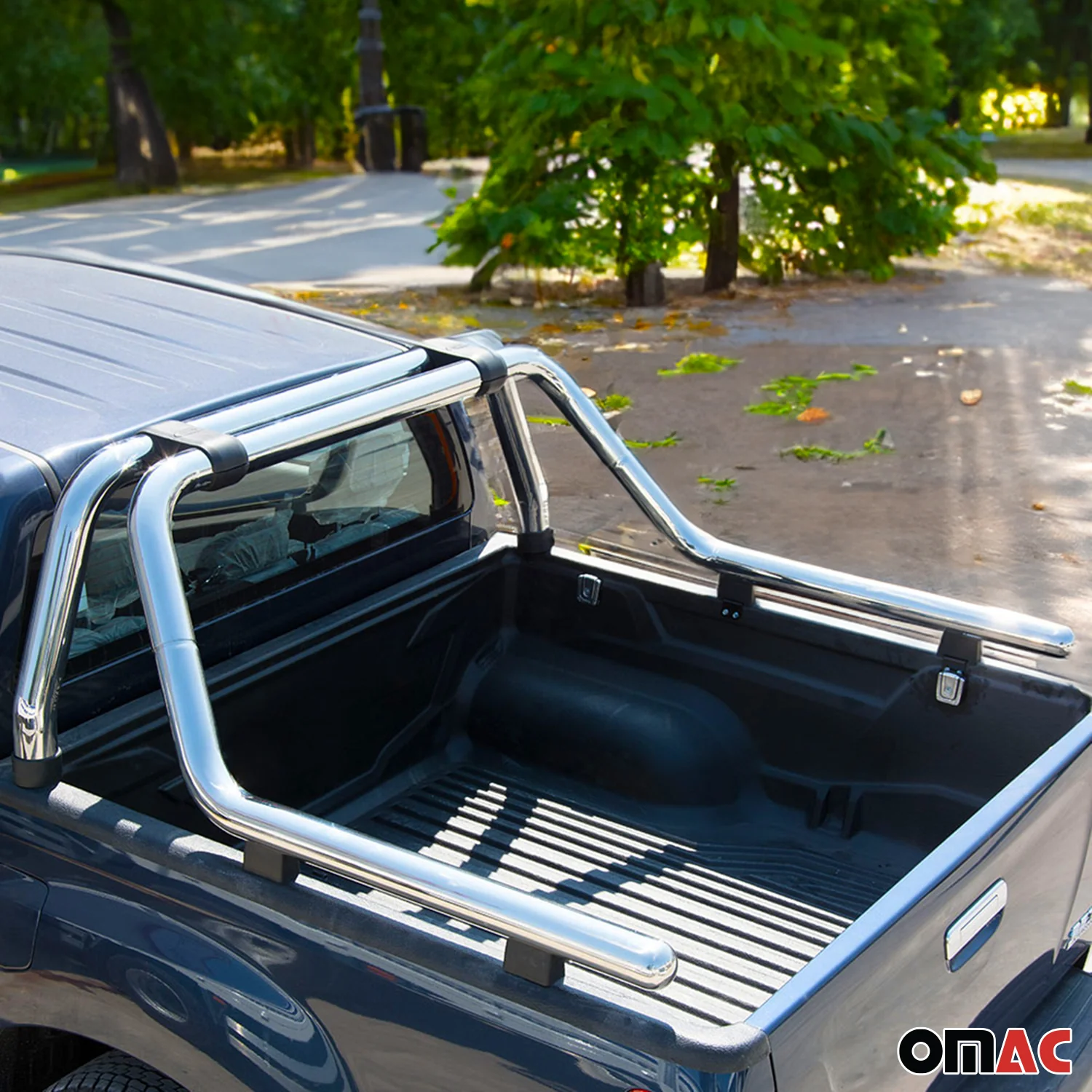 Überrollbügel Rollbar für Fiat Fullback 2016-2021 Gefärbten Stahl Ø76 Silber - Image 6