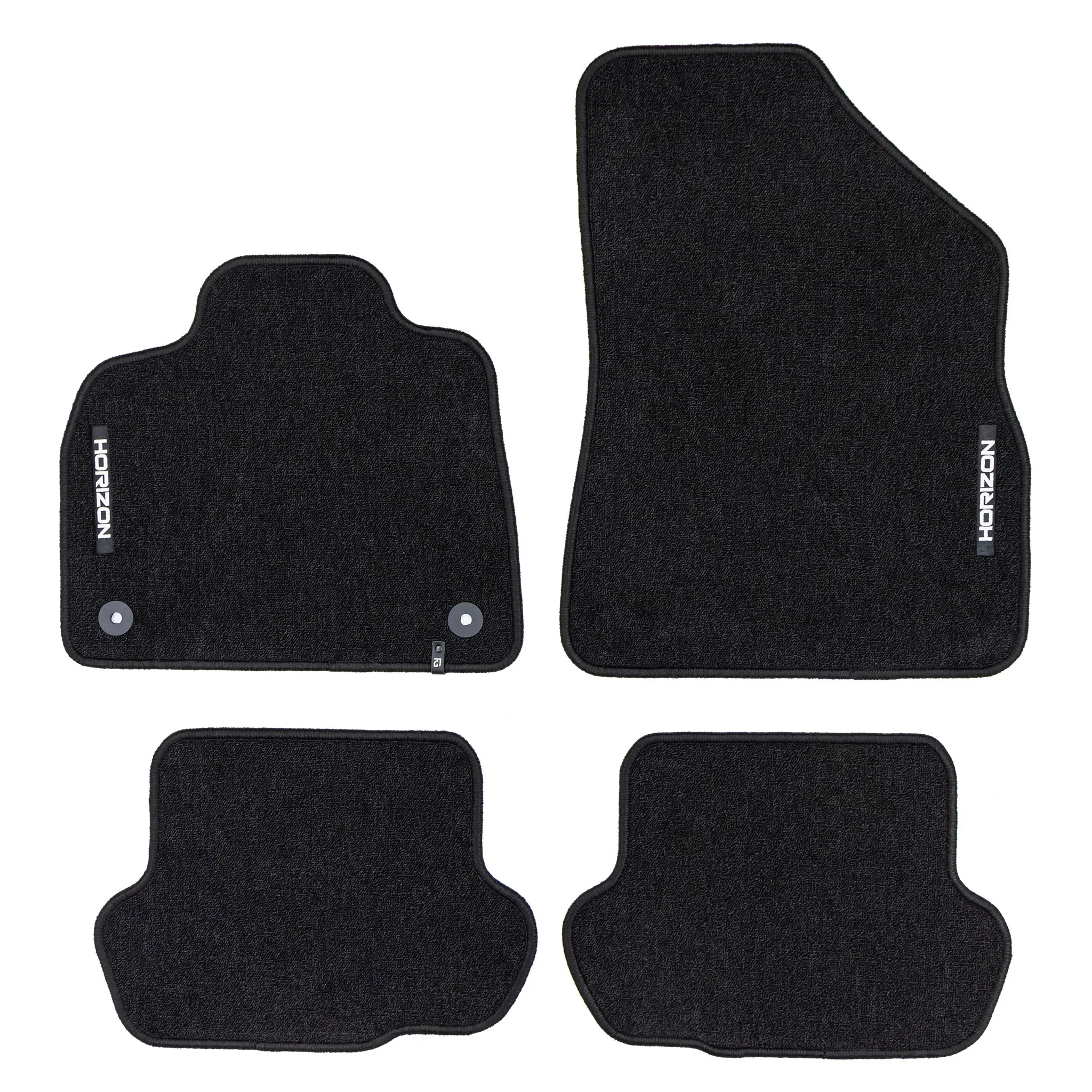 Velours Fußmatten für Citroen DS5 2011-2015 Autoteppich Automatten Schwarz 4 tlg