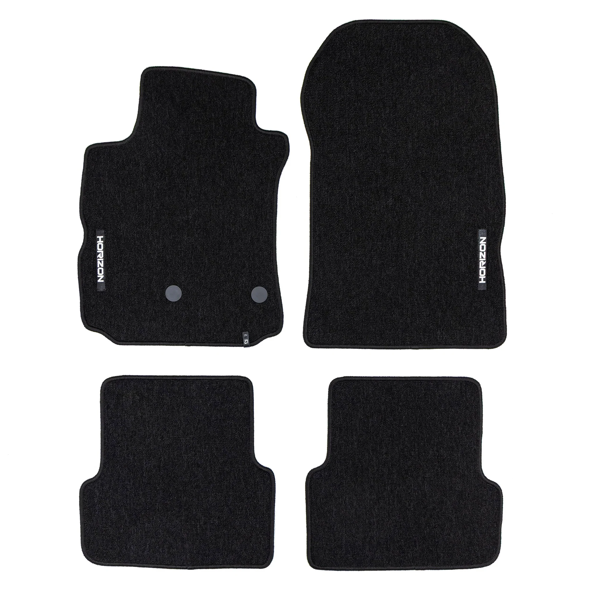 Velours Fußmatten für Renault Modus 2004-12 Autoteppich Automatten Schwarz 4tlg