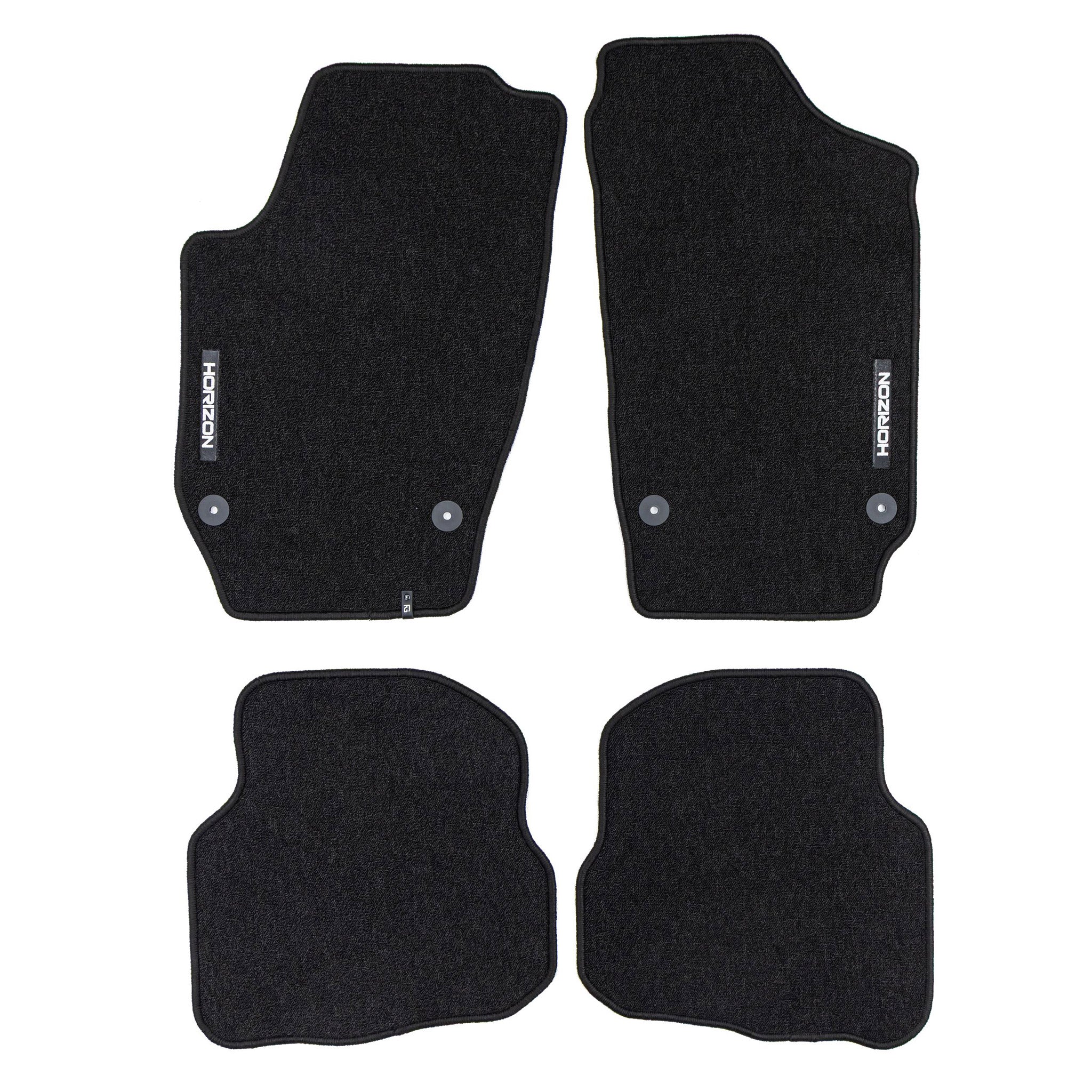 Velours Fußmatten für Seat Ibiza III 2002-08 Autoteppich Automatten Schwarz 4tlg