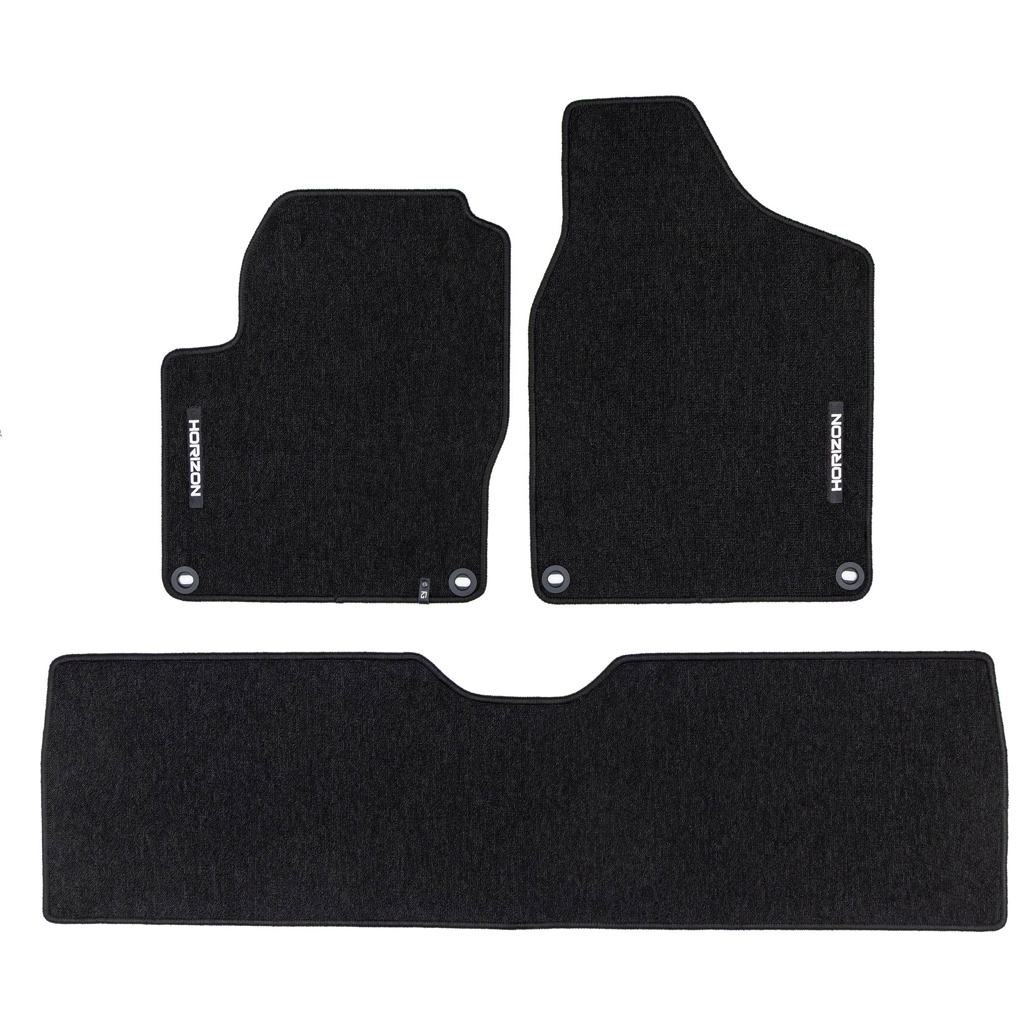 Velours Fußmatten für VW Sharan I 1995-2010 Autoteppich Automatten Schwarz 3 tlg