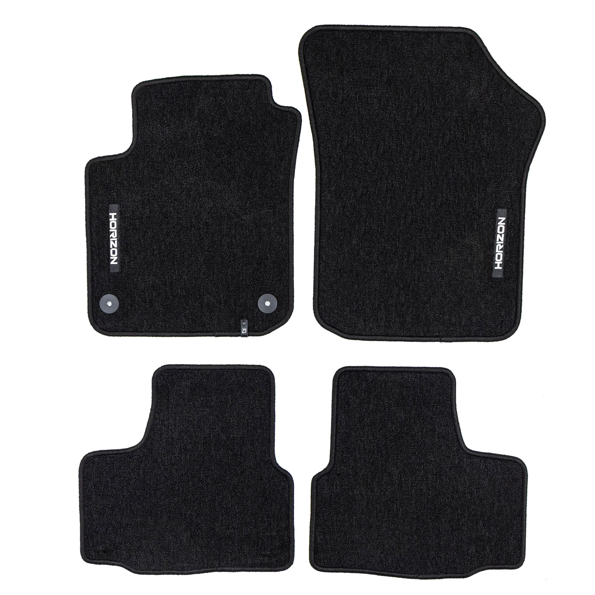 Velours Fußmatten für VW UP! 2011-2023 Autoteppich Automatten Schwarz 4 tlg