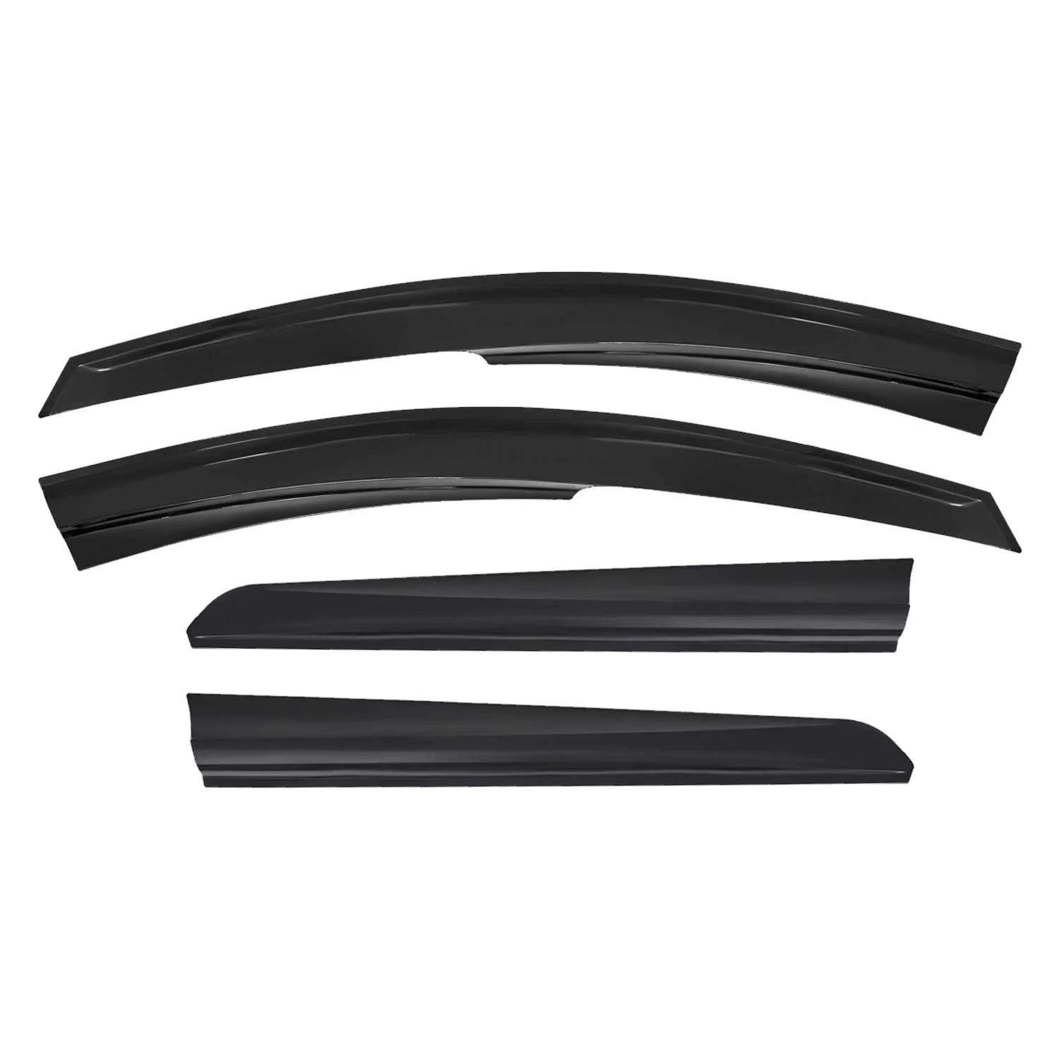 4x Windabweiser Regenabweiser für Dacia Duster 2010-2017 Acryl Dunkel - Image 2