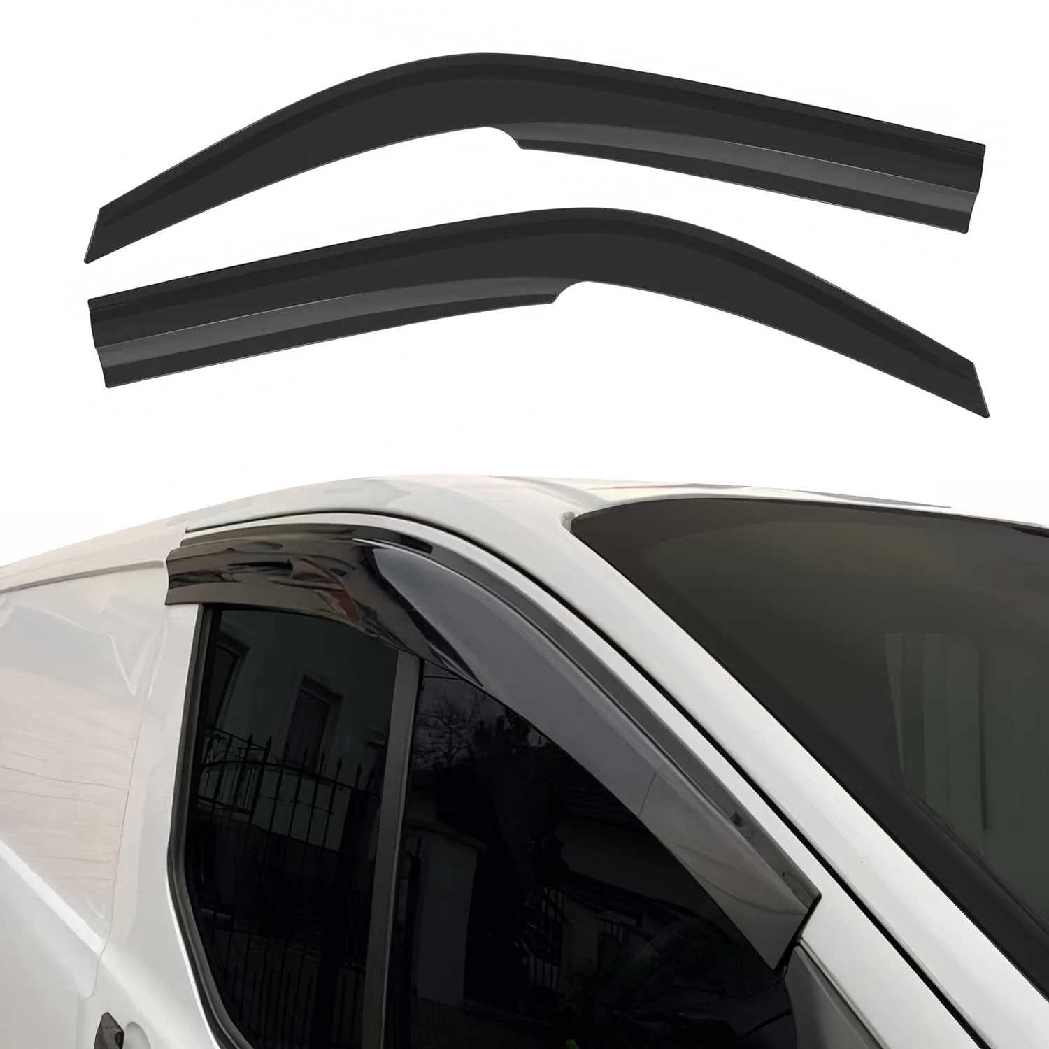 2x Windabweiser Regenabweiser für Mercedes Vito W638 1996-2003 Acryl Dunkel