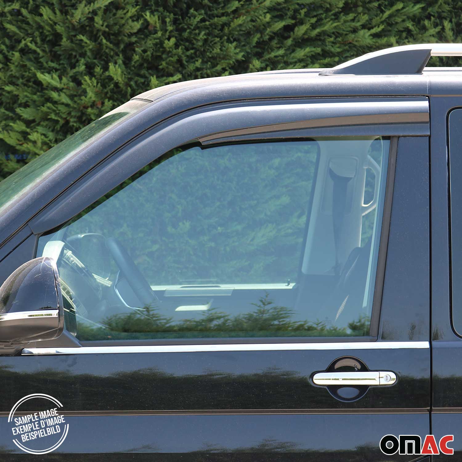 2x Windabweiser Regenabweiser für Mercedes Vito W638 1996-2003 Acryl Dunkel - Image 8