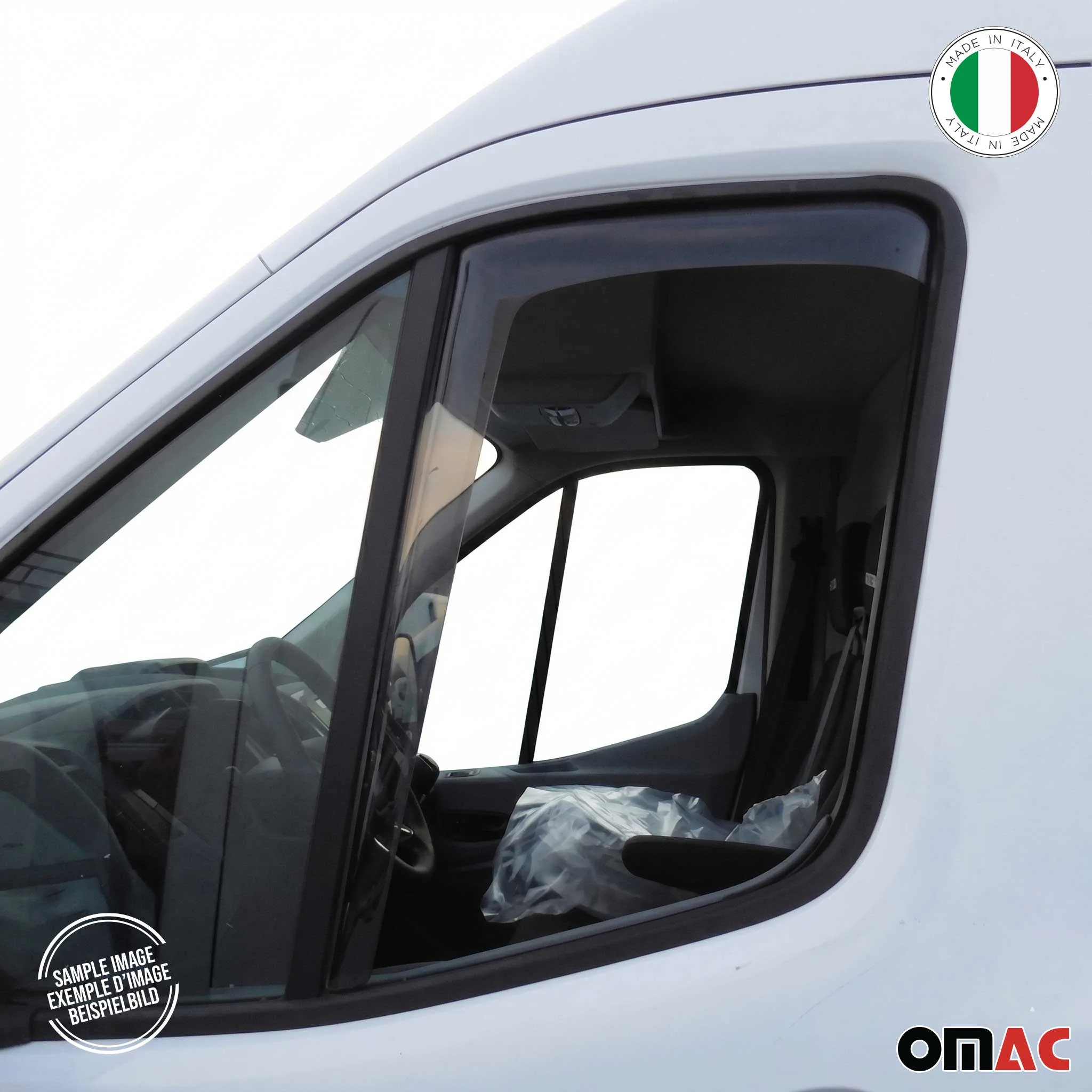 Windabweiser Regenabweiser für Fiat Ducato 2006-2024 Vorne Acryl 2tlg - Image 8