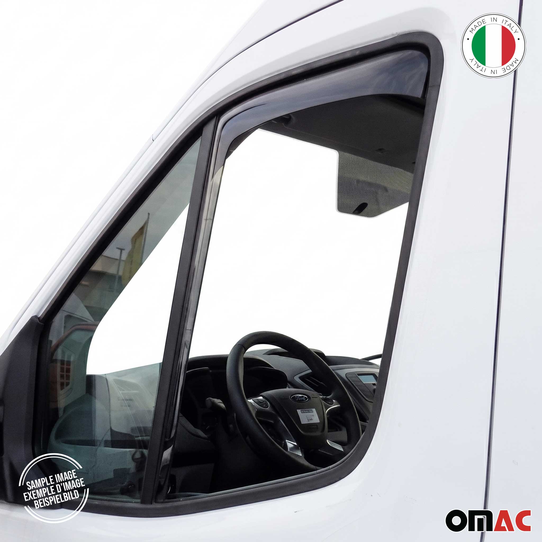 Windabweiser Regenabweiser für Fiat Ducato 2006-2024 Vorne Acryl 2tlg - Image 9