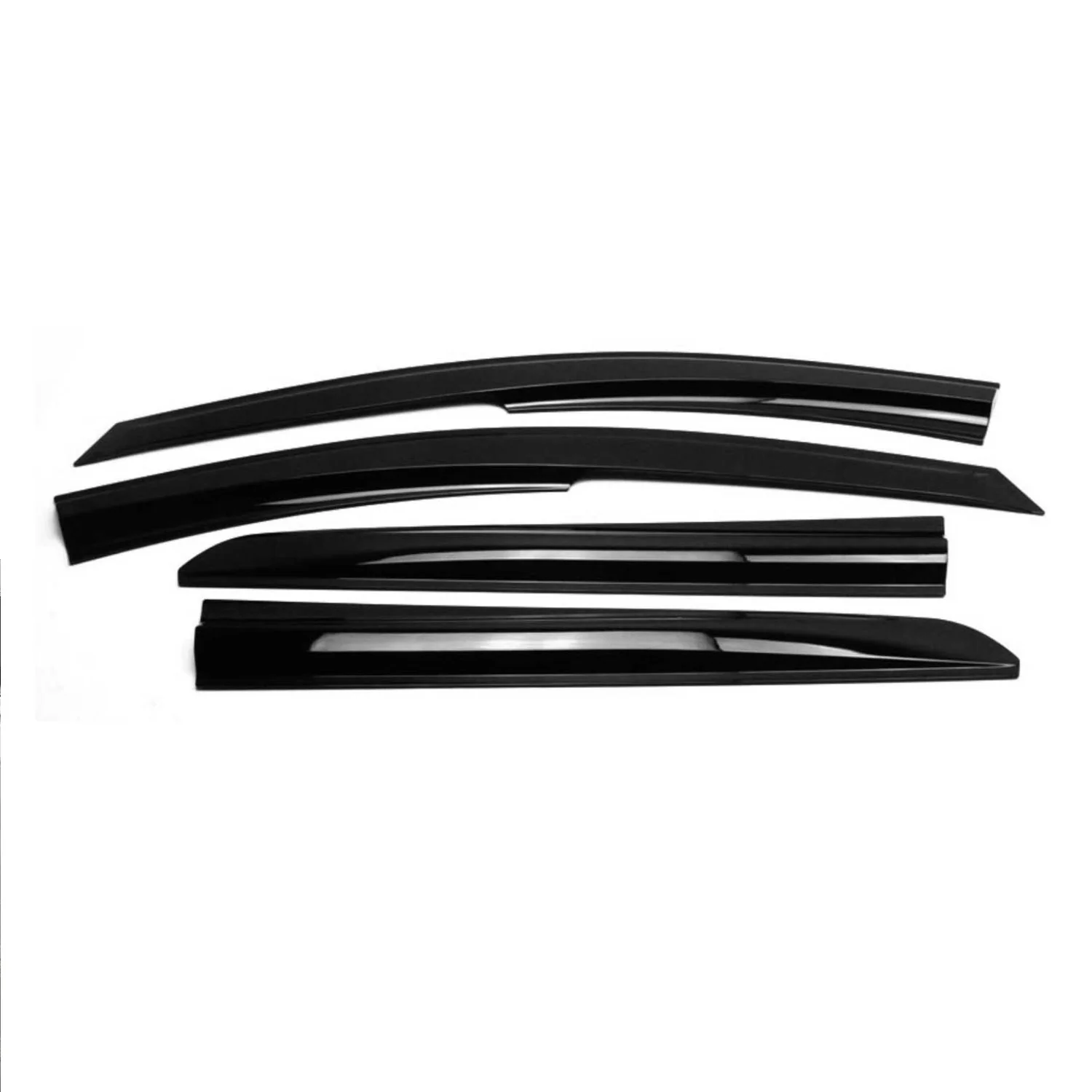 4x Windabweiser Regenabweiser für Hyundai Bayon 2021-2026 Acryl Dunkel - Image 2