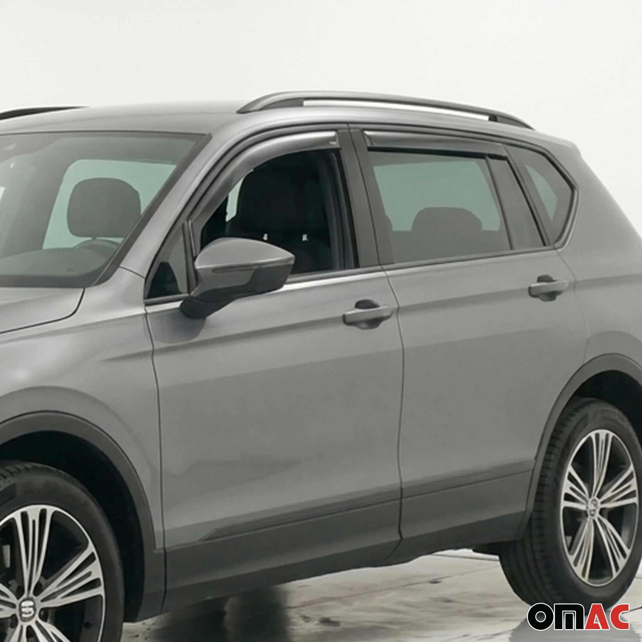 Windabweiser Regenabweiser für Seat Tarraco 2019-2024 Dunkel Acryl 4tlg - Image 6
