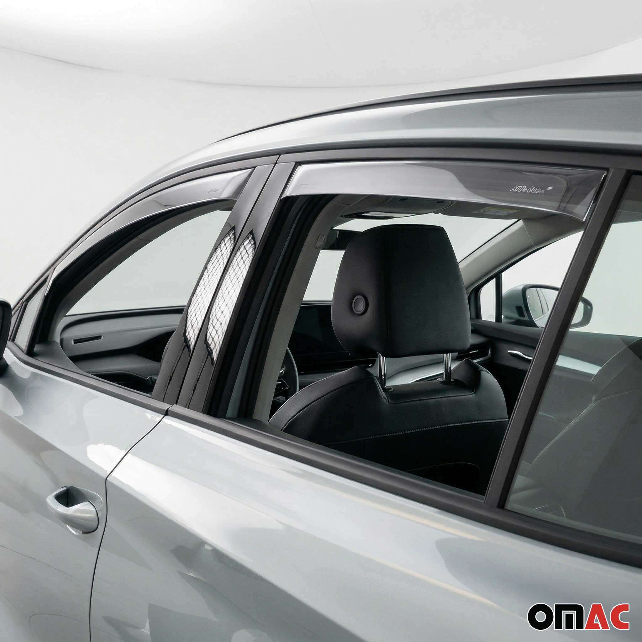Windabweiser Regenabweiser für Skoda Enyaq 2020-2026 Dunkel Acryl 4tlg - Image 6