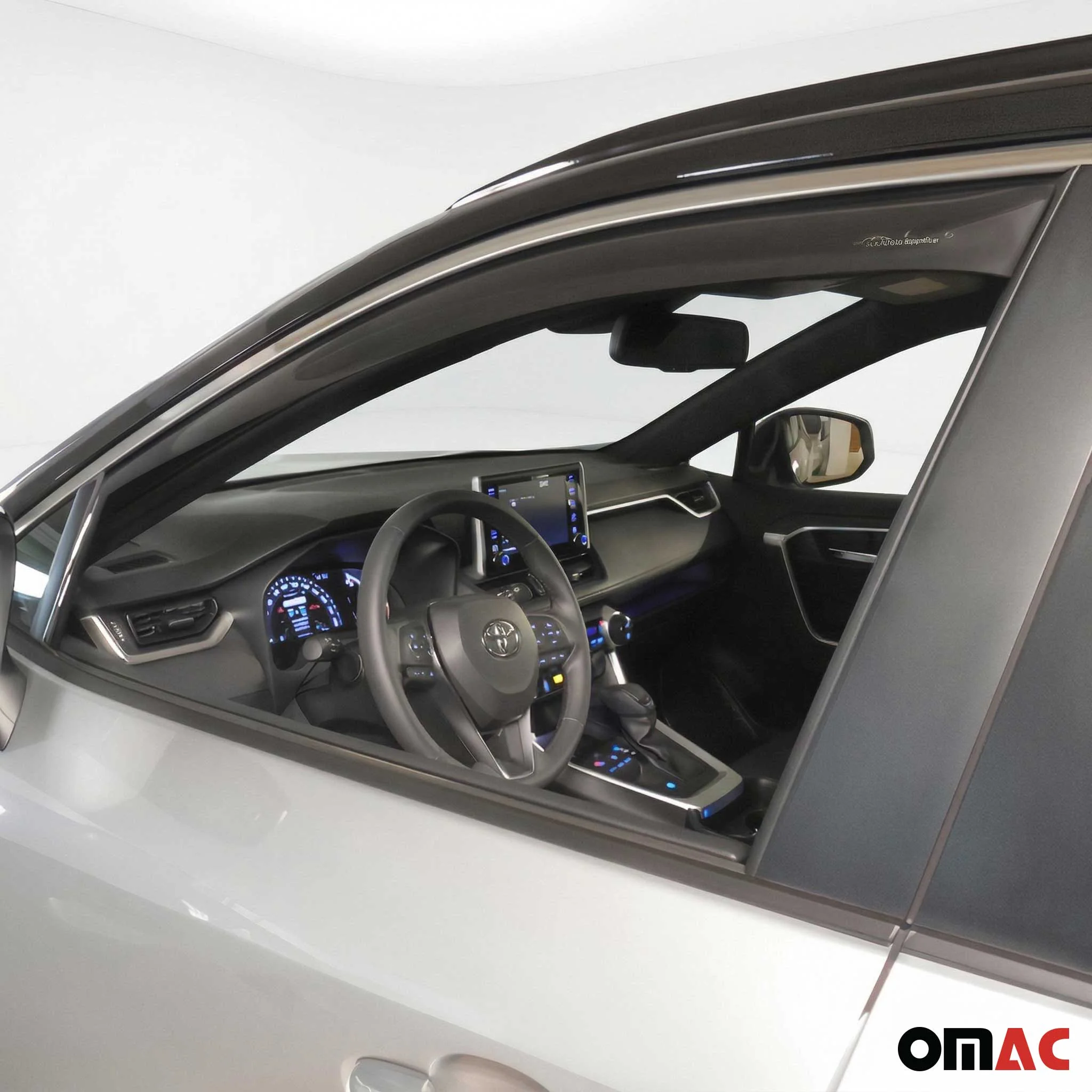 Windabweiser Regenabweiser für Toyota RAV4 2019-2025 Dunkel Acryl 4tlg - Image 6